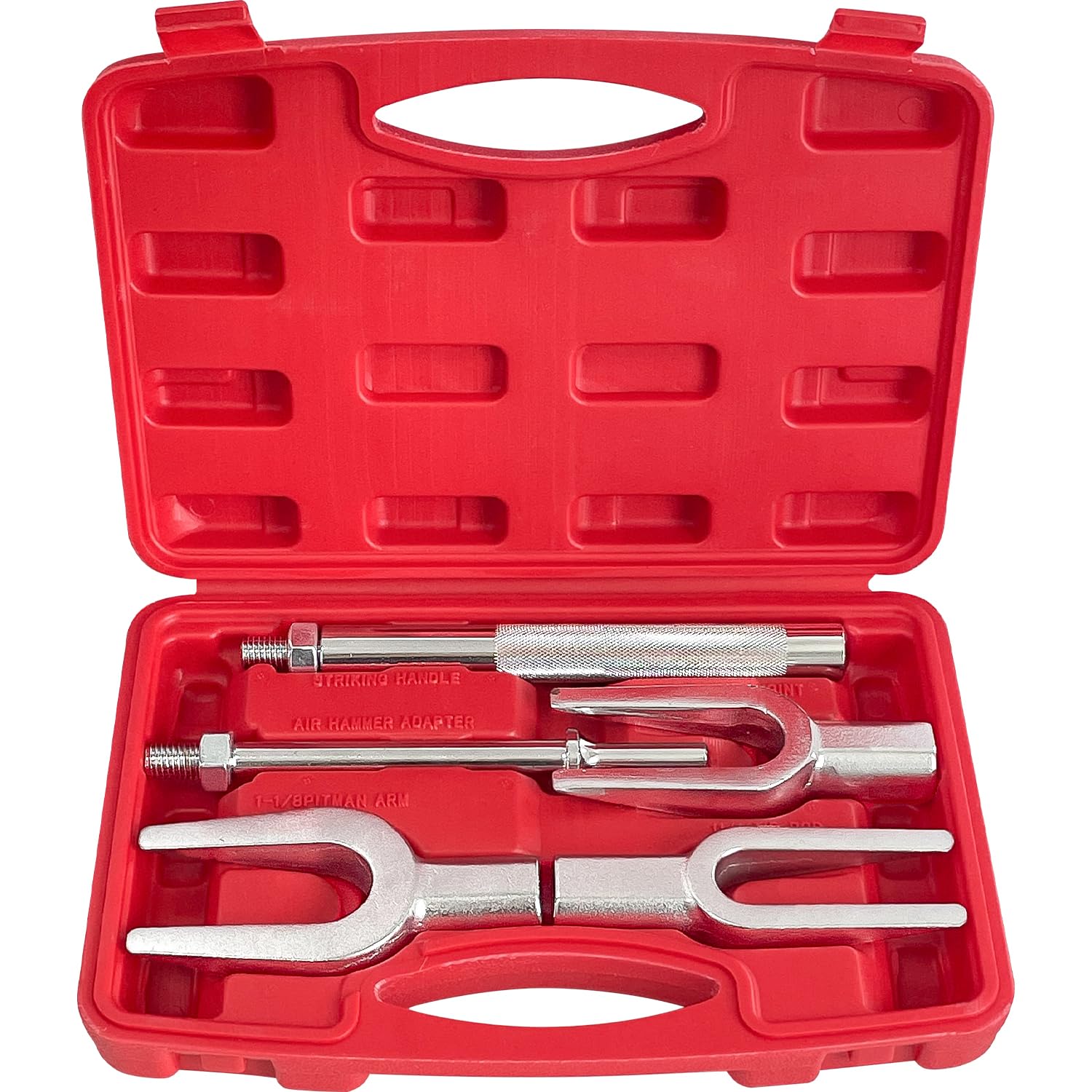 5-Piece Ball Joint Separator Set - Heavy Duty Pickle Fork Tool Kit for Tie Rod & Pitman Arm Removal - Universal Car & Light Truck Suspension Repair Tools - Perfect for DIY Mechanics & Auto Shops