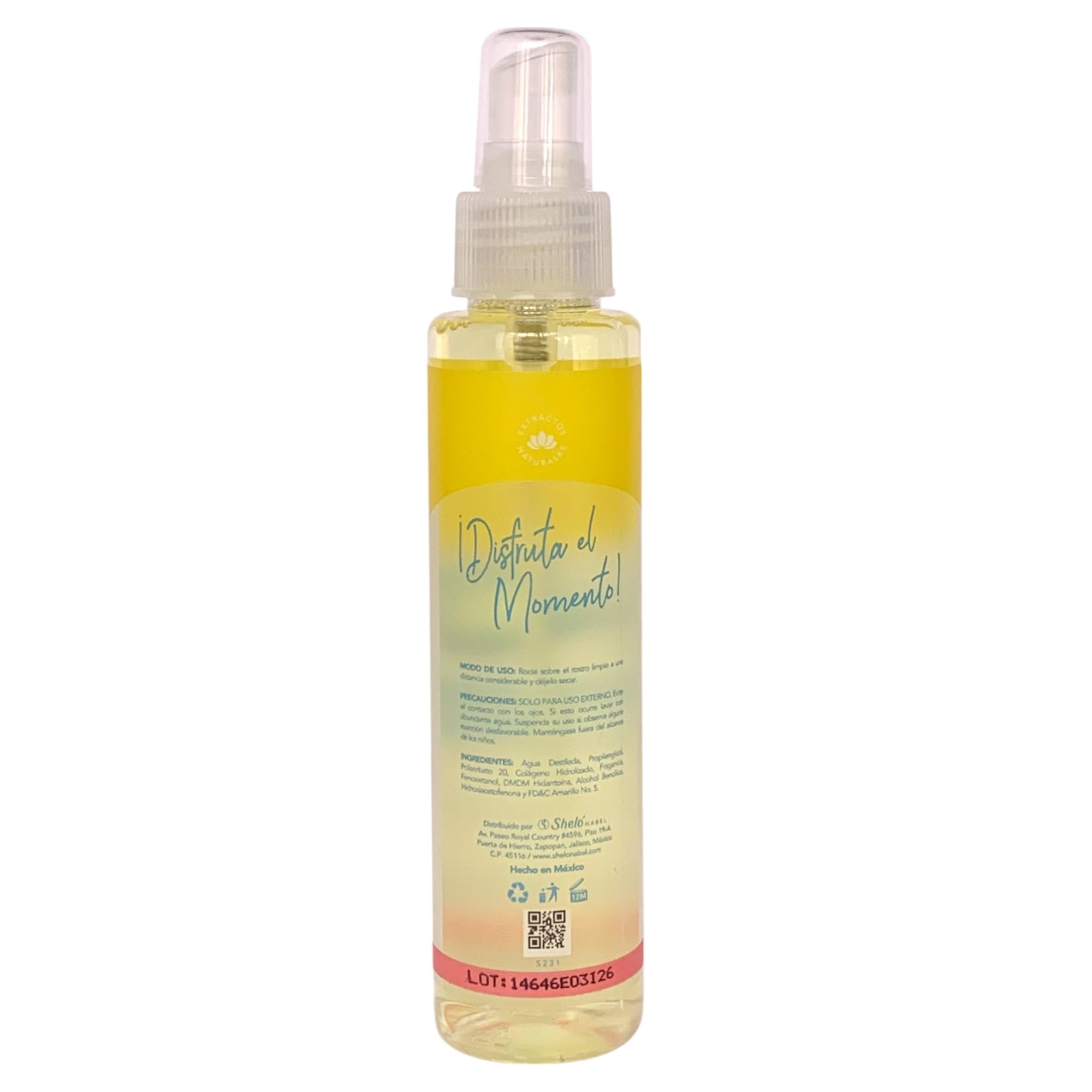 Moisturizing Facial Spray with Collagen - 4.73 fl oz (140ml) Hydrating Face Mist for Dry Skin | Shelo Nabel Hydrating Facial Lotion | Perfect for Daily Skincare, Travel & On-the-Go Refreshment