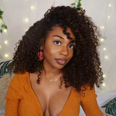 ISEE Hair 9A Grade Mongolian Kinky Curly Virgin Human Hair Weave Extensions - 100% Natural Human Hair Bundles (24/26/28+22 Inch) for Afro-Caribbean Hairstyles & Protective Styling