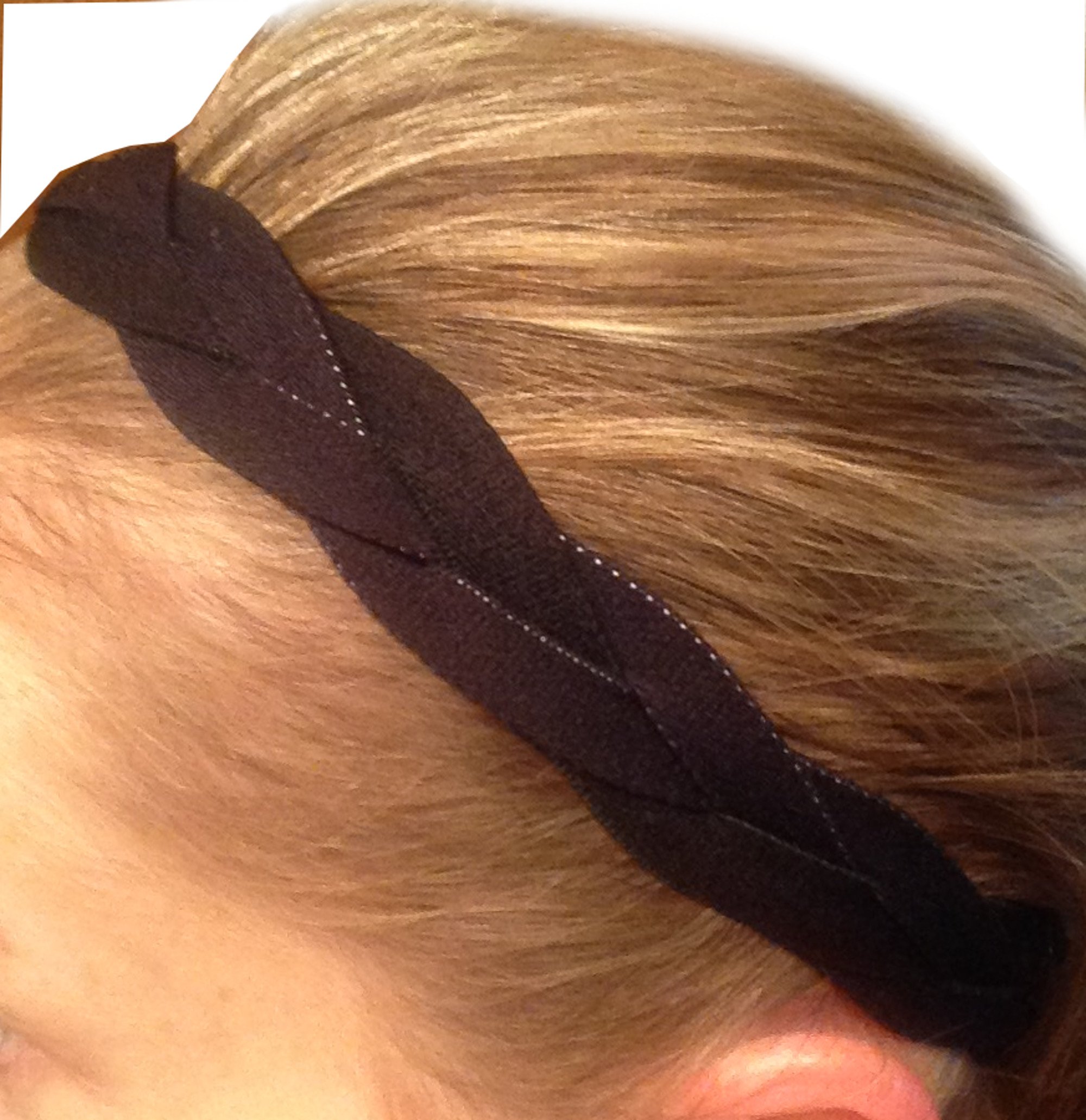 No Slip Grip Sports Headband - Triple Braided Nylon Athletic Headband for Women & Men - Perfect for Running, Yoga, Workout and Sweat Absorption