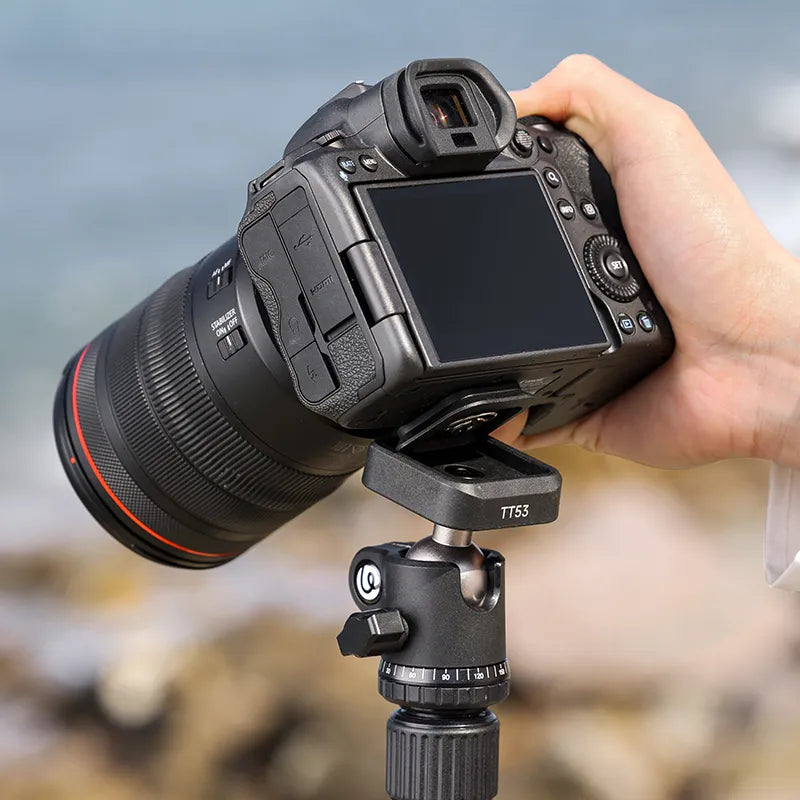 Ulanzi TT53 Compact Travel Tripod with Uka Ball Head - Lightweight Aluminum Alloy for DSLR Cameras - Perfect for Travel, Hiking & Outdoor Photography