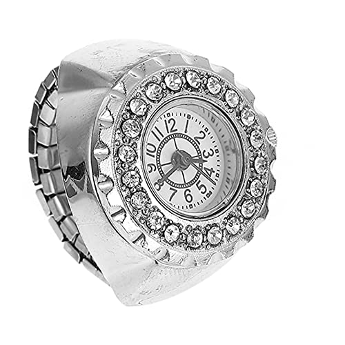 Vintage Diamond Watch for Men & Women - Trendy Fashion Ring Watch with Diamonds - Perfect for Parties, Weddings, and Everyday Elegance