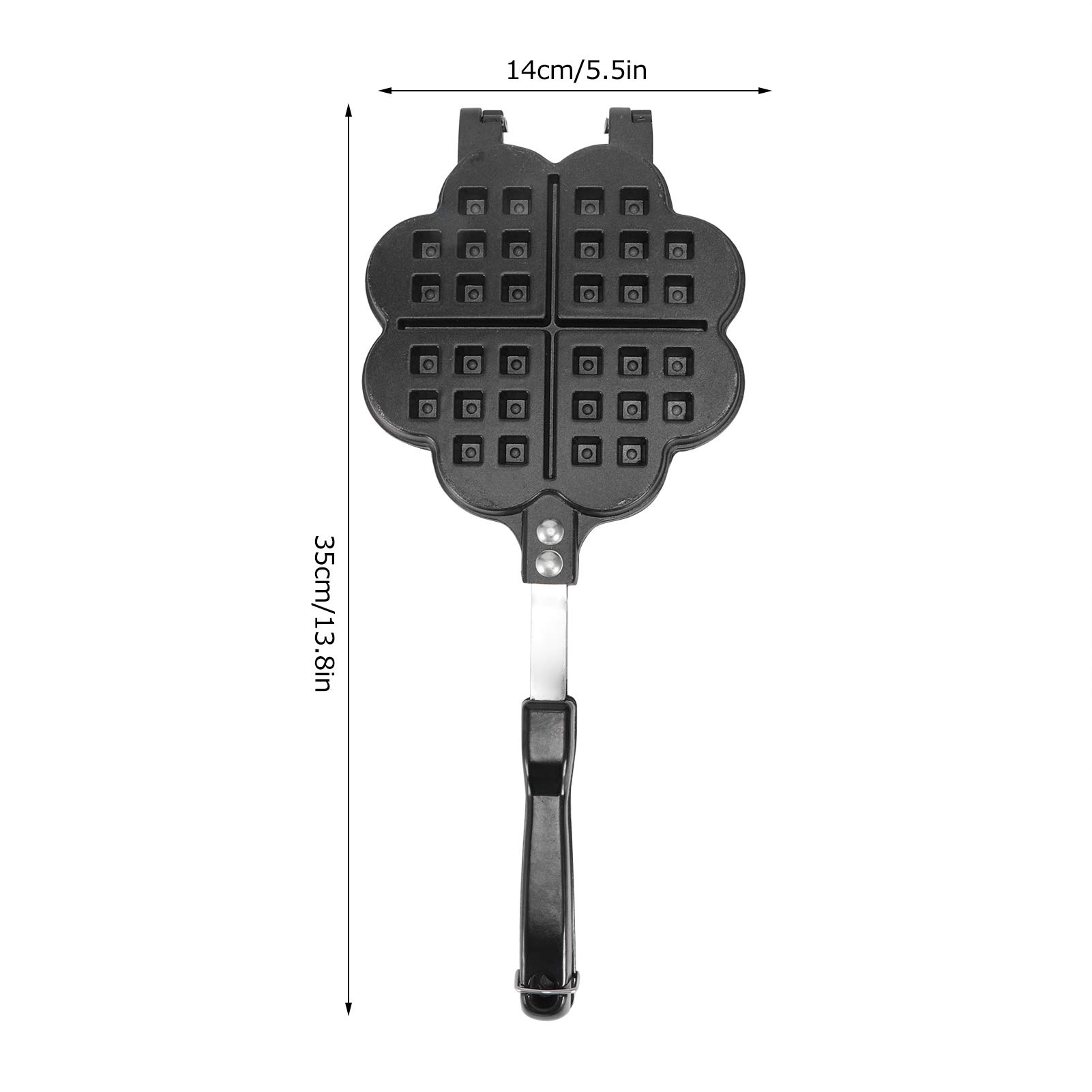 Mini Waffle Maker - Non-Stick Waffle Iron with Cool-Touch Handle for Breakfast, Lunch & Snacks - Easy to Clean - Perfect for Home, Dorm & Office Use
