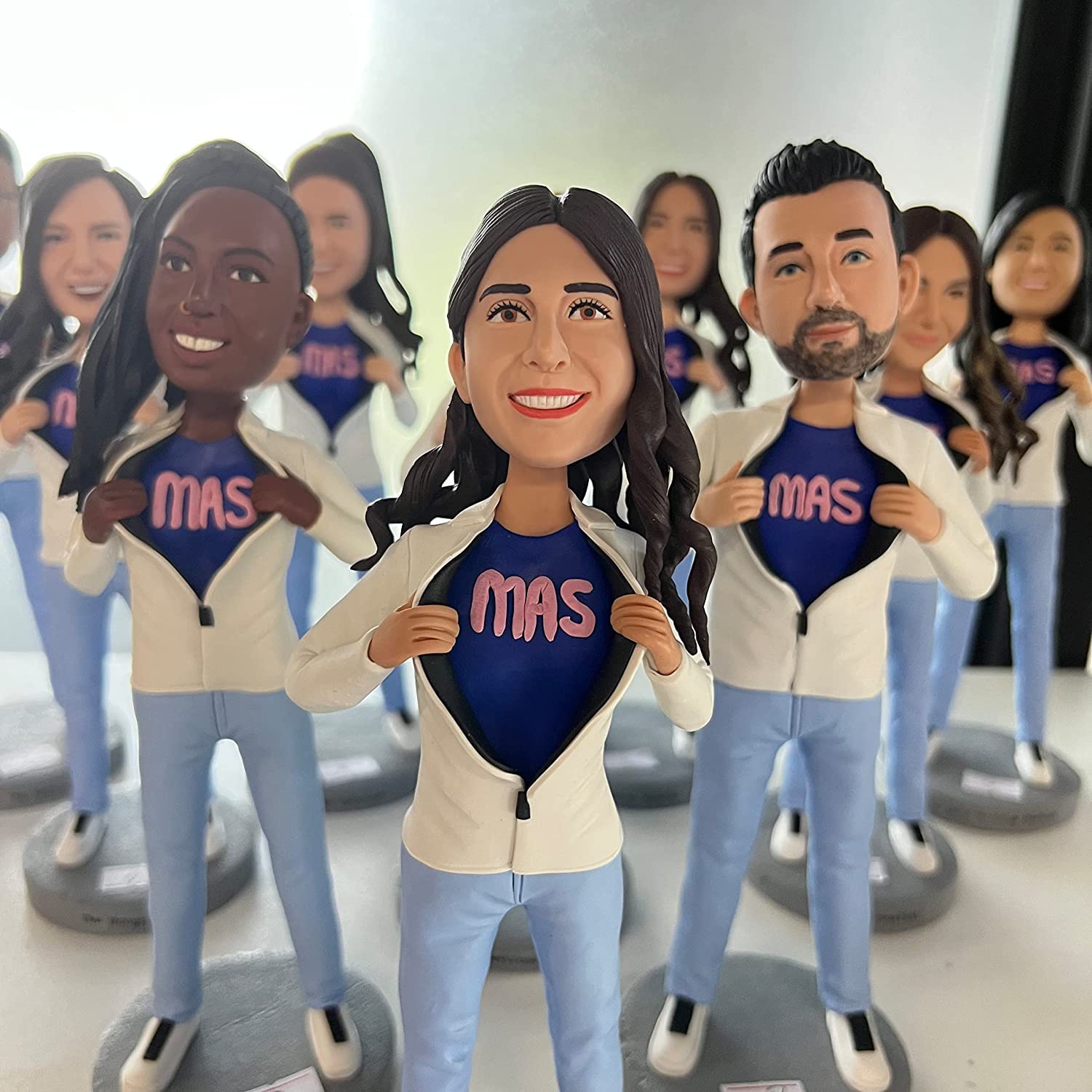 Custom Couple Bobbleheads - Groom & Bride for Wedding Gifts
