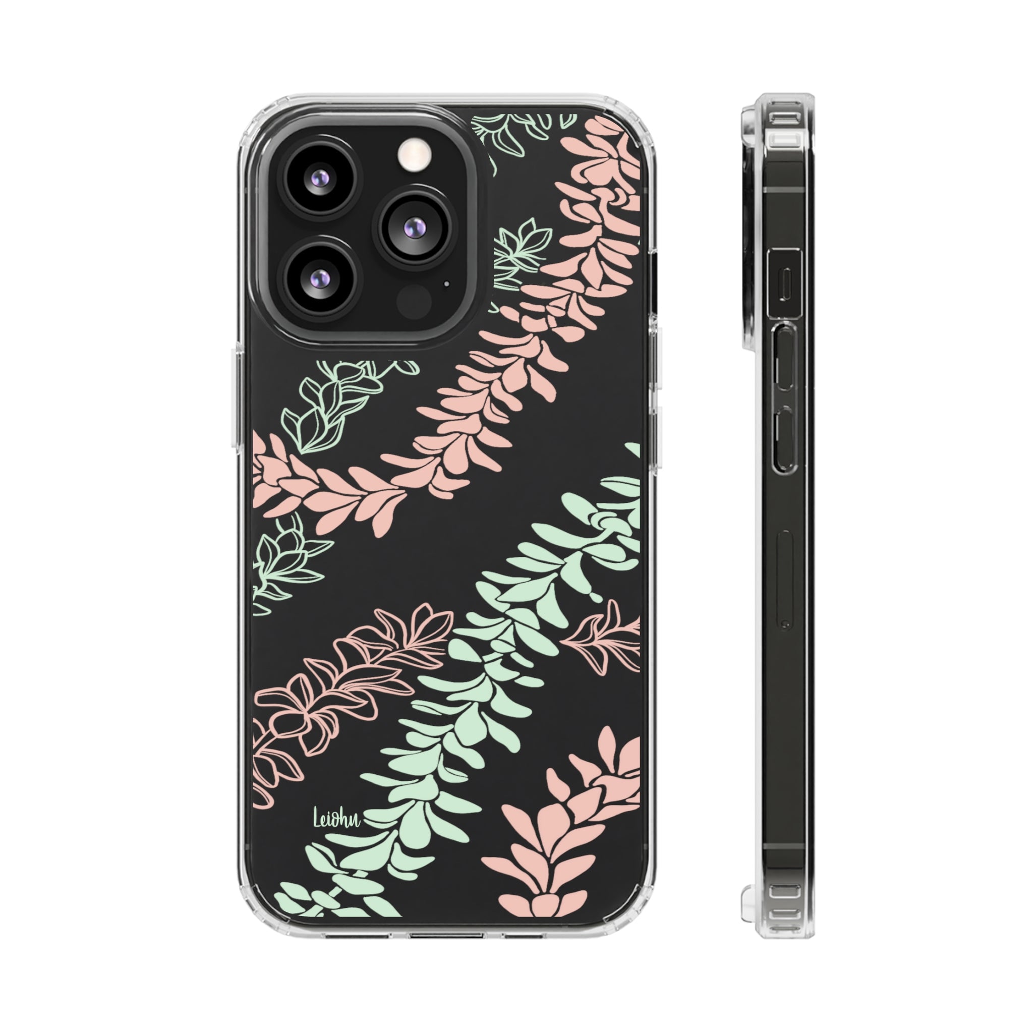 Groovy Pua Melia Clear Phone Case - Slim Protective Cover for iPhone 13, 12, 11 | Shatterproof & Scratch-Resistant | Perfect for Everyday Use, Travel & Outdoor Activities