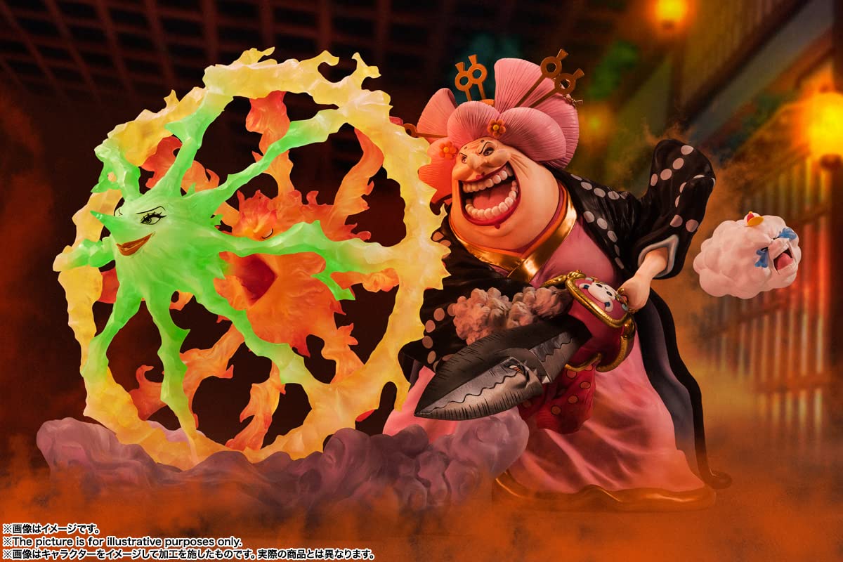 TAMASHII NATIONS One Piece Charlotte Linlin Oiran Olin Battle of Monsters on Onigashima Bandai Spirits FiguartsZERO Collectible Anime Statue - Perfect for Display, Anime Collections, and One Piece Fan Gifts