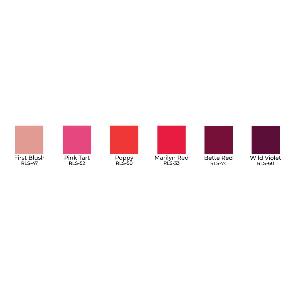 Ben Nye Professional Makeup LSP 20 Fashion Lip Colour Palette - 6 Long Lasting Lipstick Shades for Stage, Photography & Everyday Wear