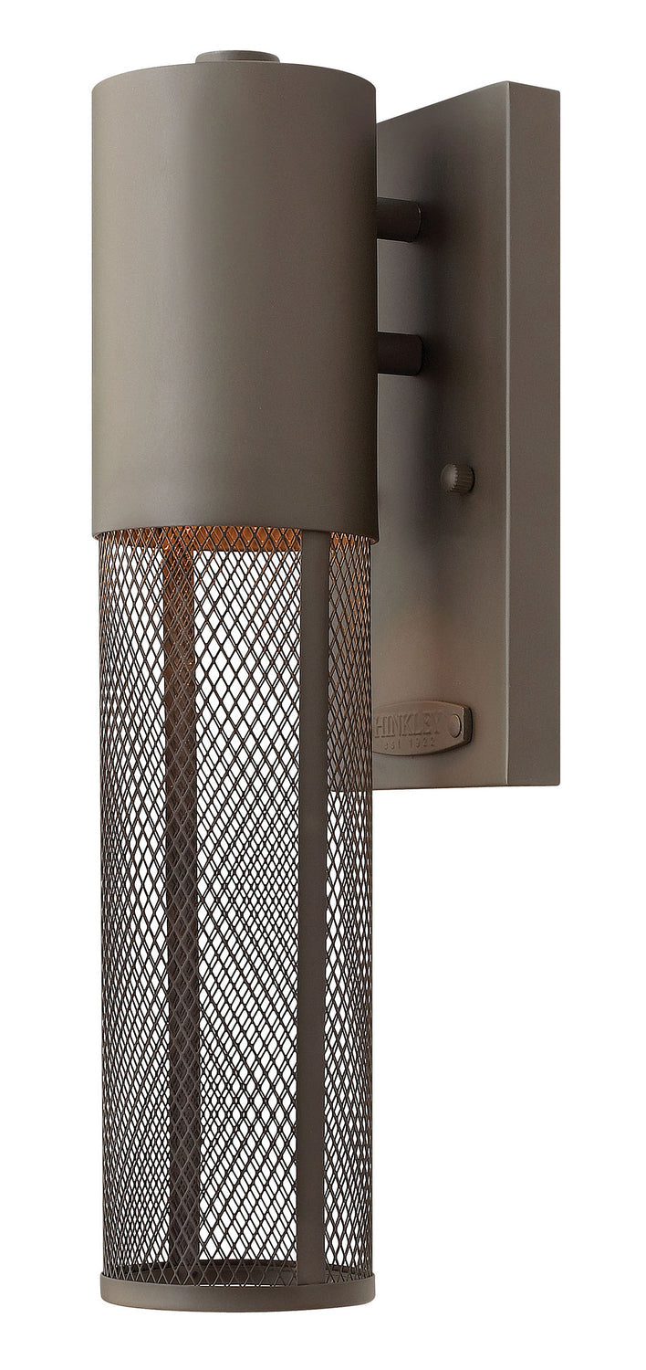 Aria LED Wall Mount Light Fixture in Buckeye Bronze - Modern Dimmable Sconce for Bedroom, Living Room, and Hallway Lighting
