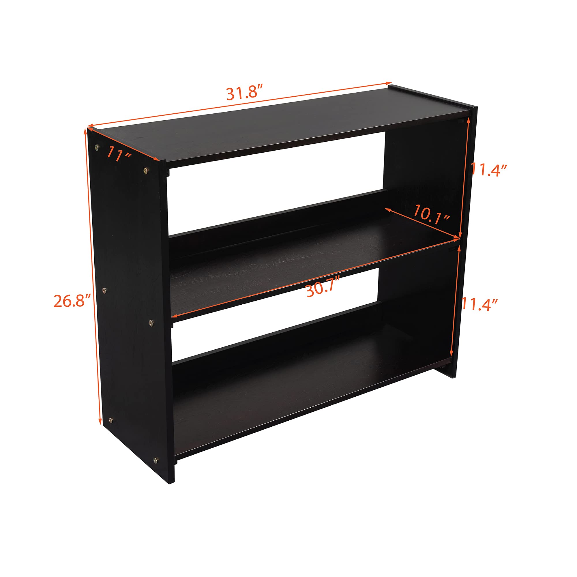 **Harper & Bright Designs Solid Wood Twin Low Loft Bed with Slide, Cabinets & Shelves – Espresso – Kids Bedroom Furniture for Boys & Girls – Perfect for Small Spaces & Playrooms**