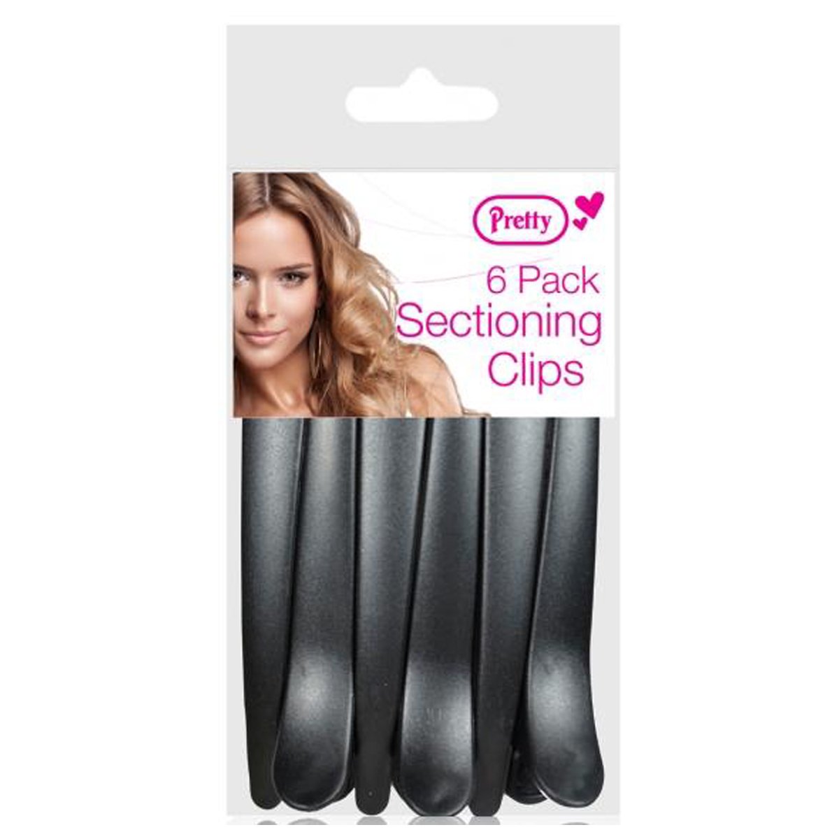 6 Pack Hair Sectioning Clips for Styling - Professional Hairdressing Clips for Cutting, Coloring & Blowouts - Perfect for Salon & Home Use