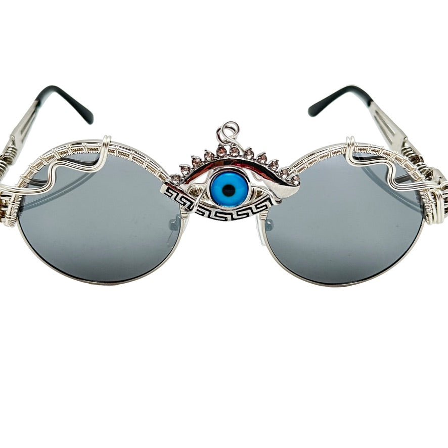 Silver Third Eye Pendant Necklace - Spiritual Jewelry for Meditation, Yoga & Chakra Balancing | Handmade 925 Sterling Silver