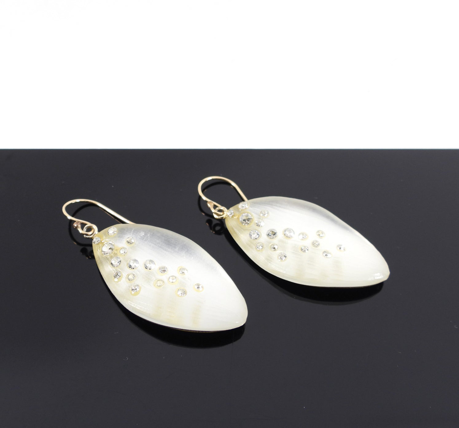 Alexis Bittar Clear Acrylic Resin Jewel Drop Earrings for Women - Elegant Dangle Earrings for Party, Wedding & Evening Wear