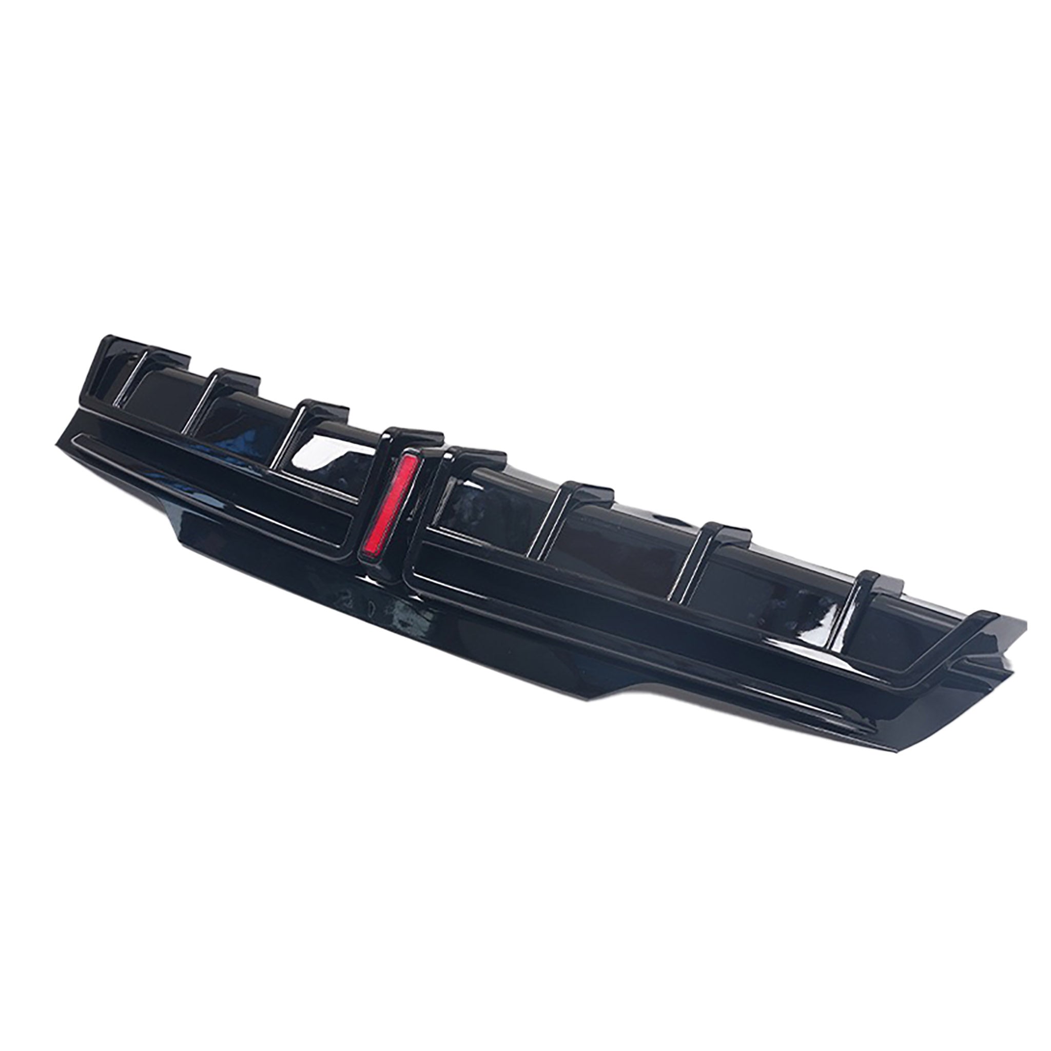 Tesla Model 3 Highland Rear Bumper Diffuser with LED Brake Light (2024+) - Carbon Fiber Style for Enhanced Aerodynamics & Sporty Look - Perfect for Tesla Model 3 Performance Upgrades & Customization