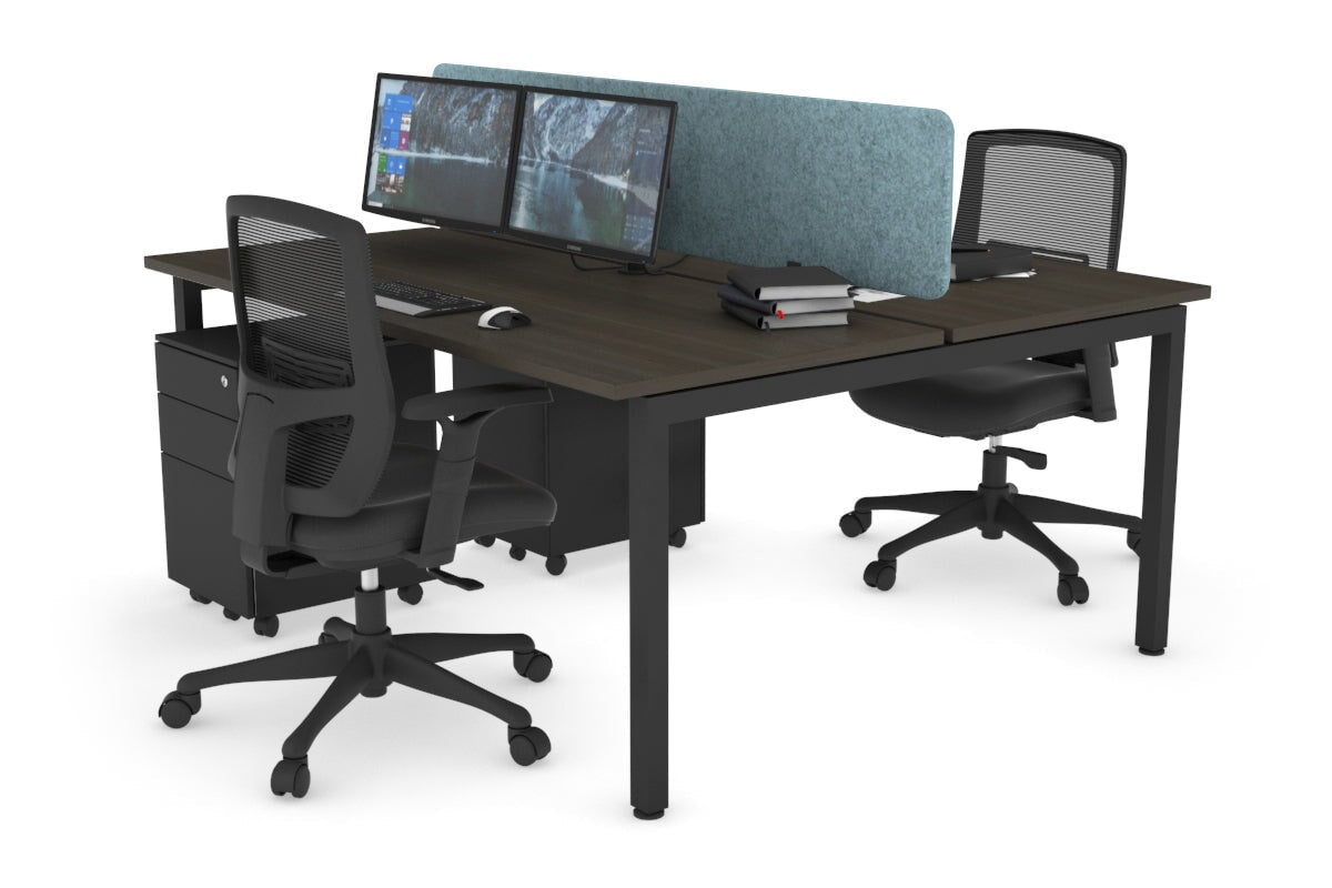 Quadro Square Legs 2 Person Office Workstation Desk [63