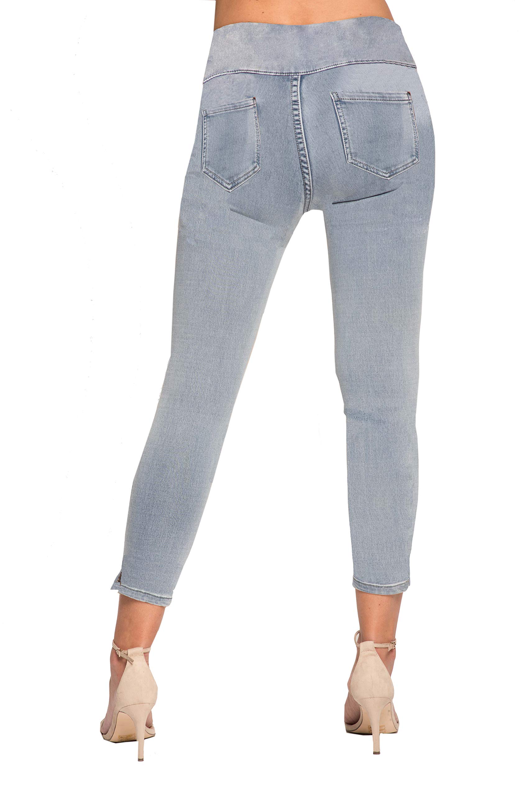 LIOR PARIS Signature Power Stretch Joy 5 Wash Skinny Crop Jean - High Waist Slim Fit Stretch Denim Pants for Women | Perfect for Casual Wear, Office & Night Out