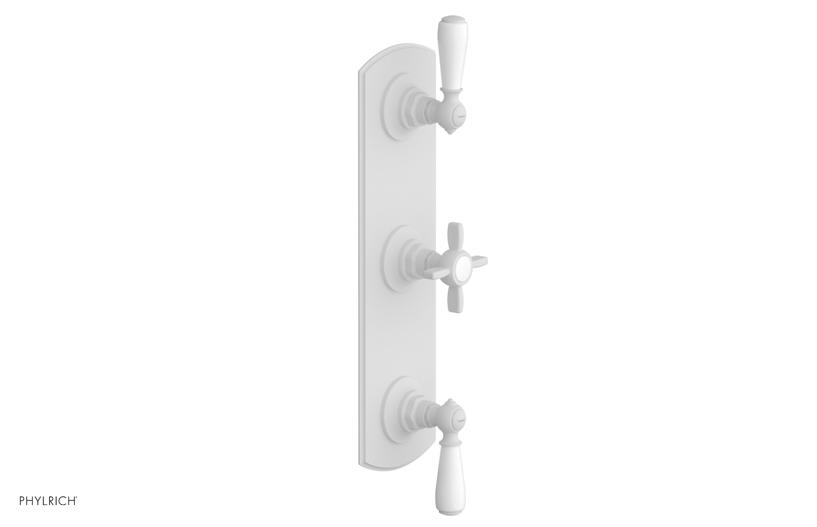Jamestown Thermostatic Shower Valve with Dual Volume Control - White Accents (Model 4-740) | Perfect for Modern Bathroom Renovations & Spa-Like Shower Experiences