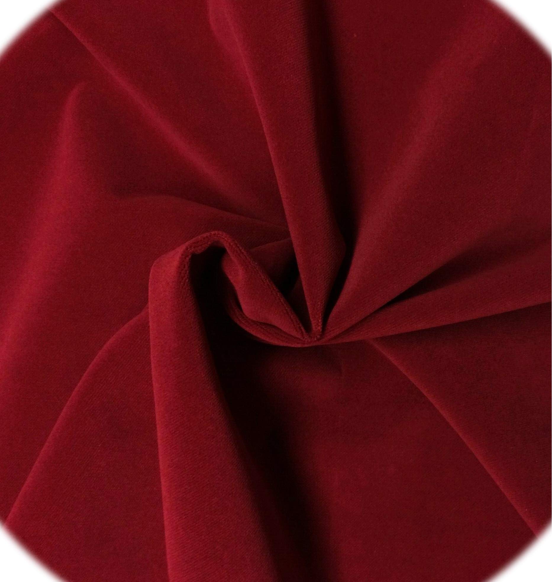 Premium Performance Velvet Red Fabric - 1.25 Yards (55
