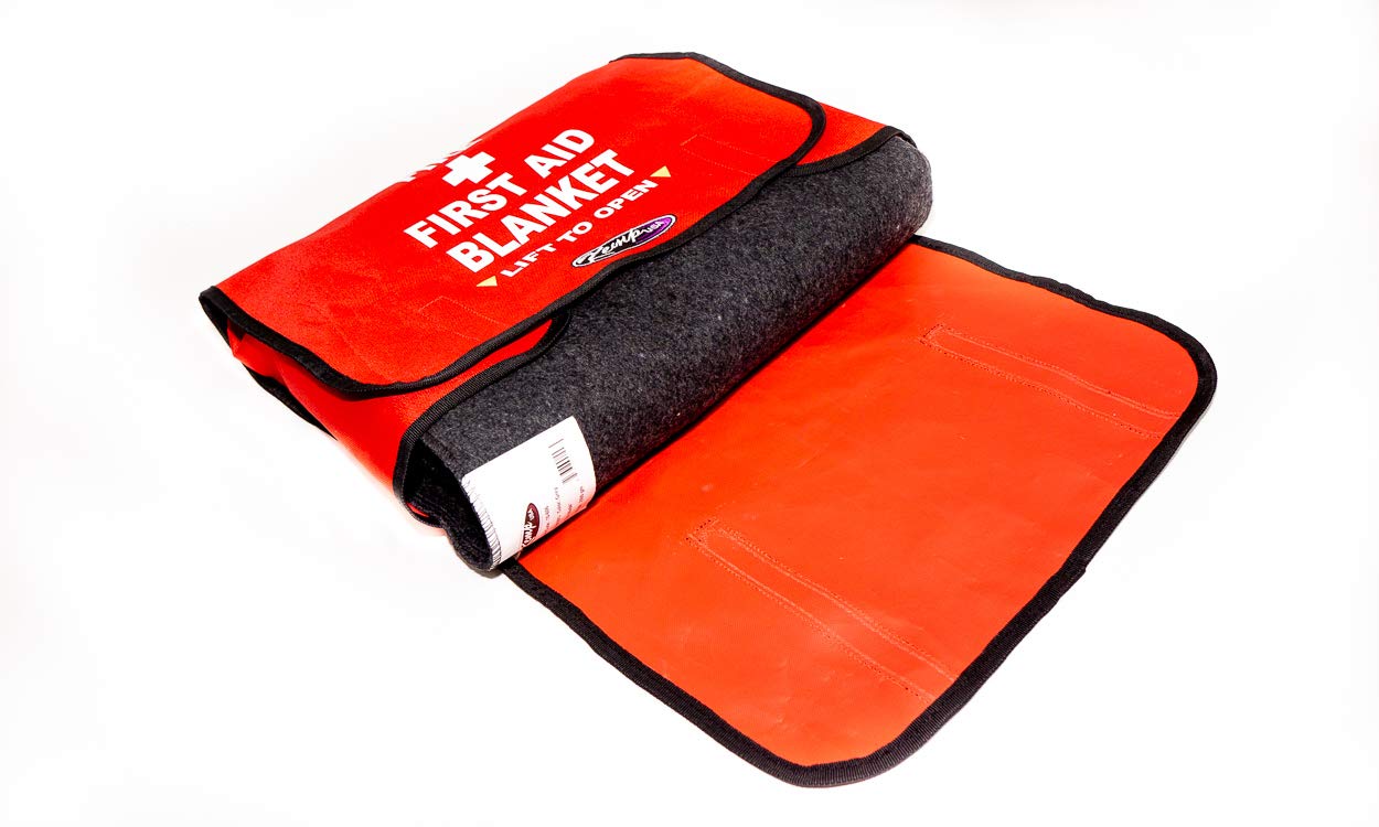 Kemp USA Fire Blanket Emergency First Aid Kit - Flame Retardant Survival Blanket for Home, Kitchen, Camping & Car Safety
