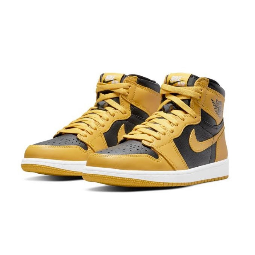 Air Jordan 1 High Retro OG Pollen White Black Sneakers - Men's Basketball Shoes for Streetwear & Casual Style
