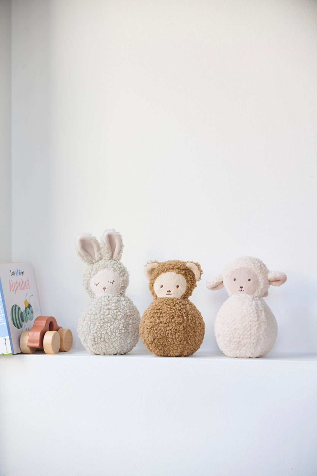 Jer Bear Roly Poly Rattle Toy - Cute Tumbling Baby Shaker for Early Learning & Sensory Play - Perfect for Newborns, Infants & Toddlers (Great for Playtime, Developmental Stimulation & Gift Giving)