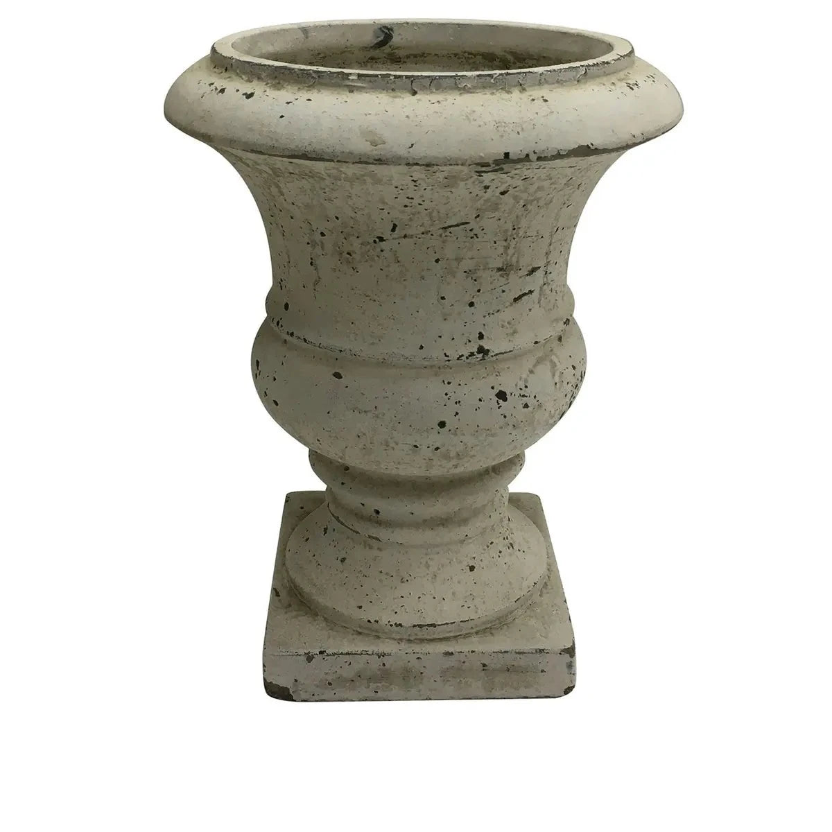Luisa Large Concrete Urn - Elegant Outdoor Garden Planter for Patio, Porch & Landscaping Decor | Perfect for Flowers, Plants & Home Exterior Design