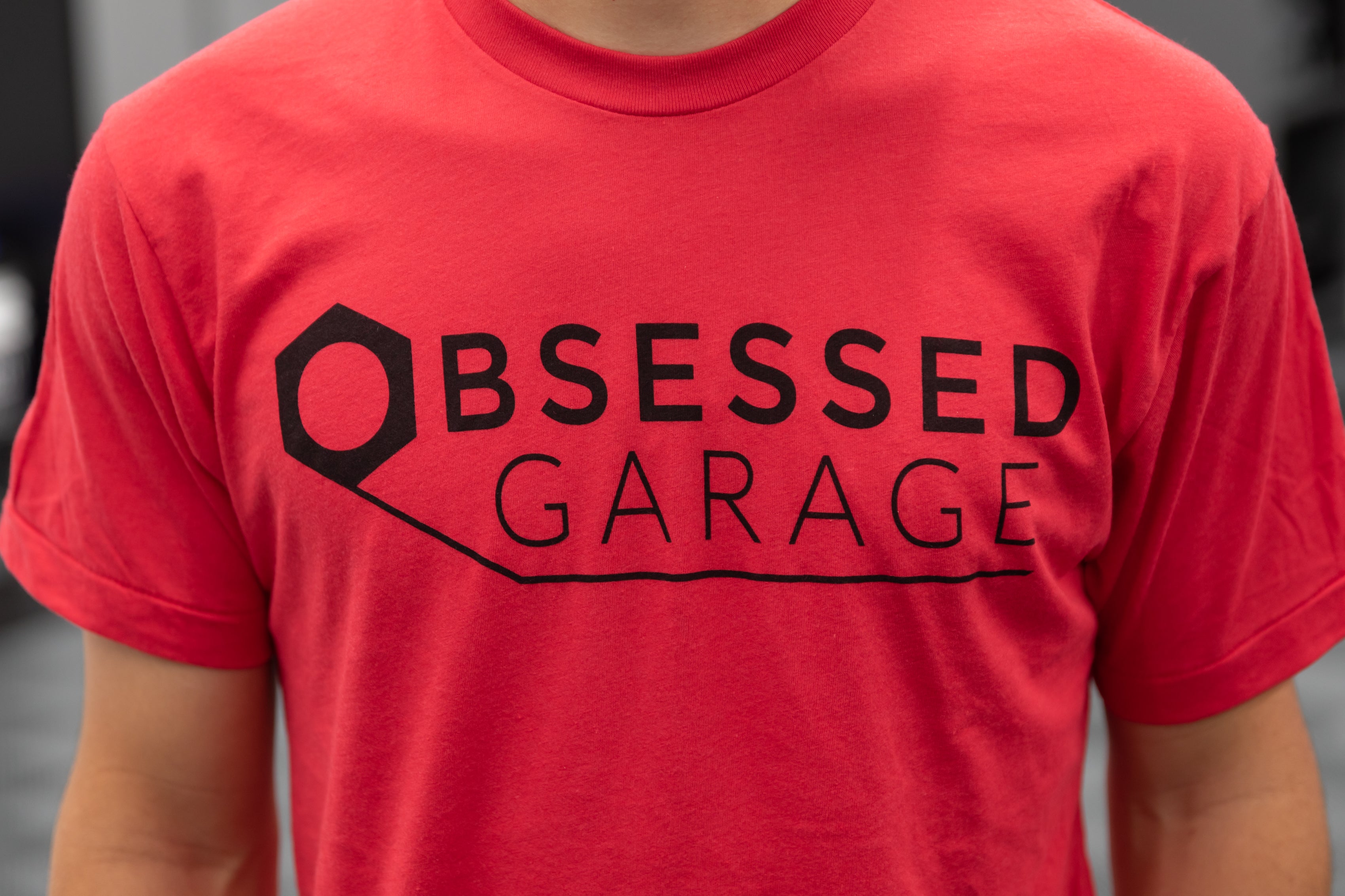 Obsessed Garage Logo T-Shirt - Premium Cotton Unisex Tee for Car Enthusiasts - Perfect for Car Shows, Meetups & Casual Wear