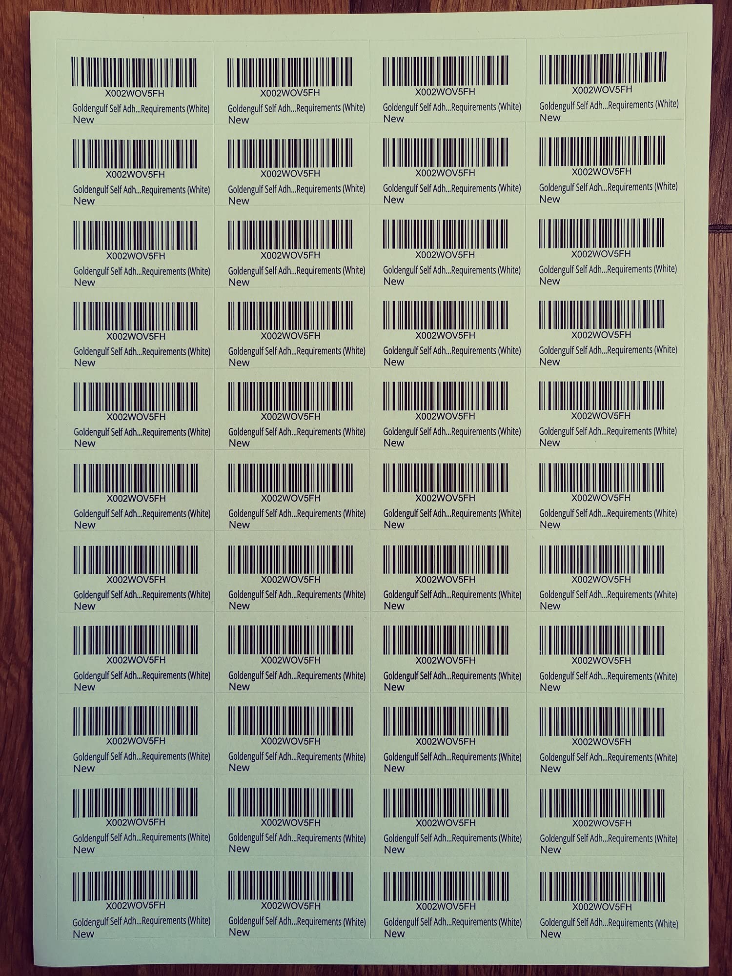 Premium Self-Adhesive FBA Shipping Labels 48.5x25.4mm - 100 Sheets/4400 Labels for Laser & Inkjet Printers - Easy Peel Amazon Compliant Mailing Stickers (White) - Perfect for E-commerce Sellers, Warehouse Logistics & Package Shipping