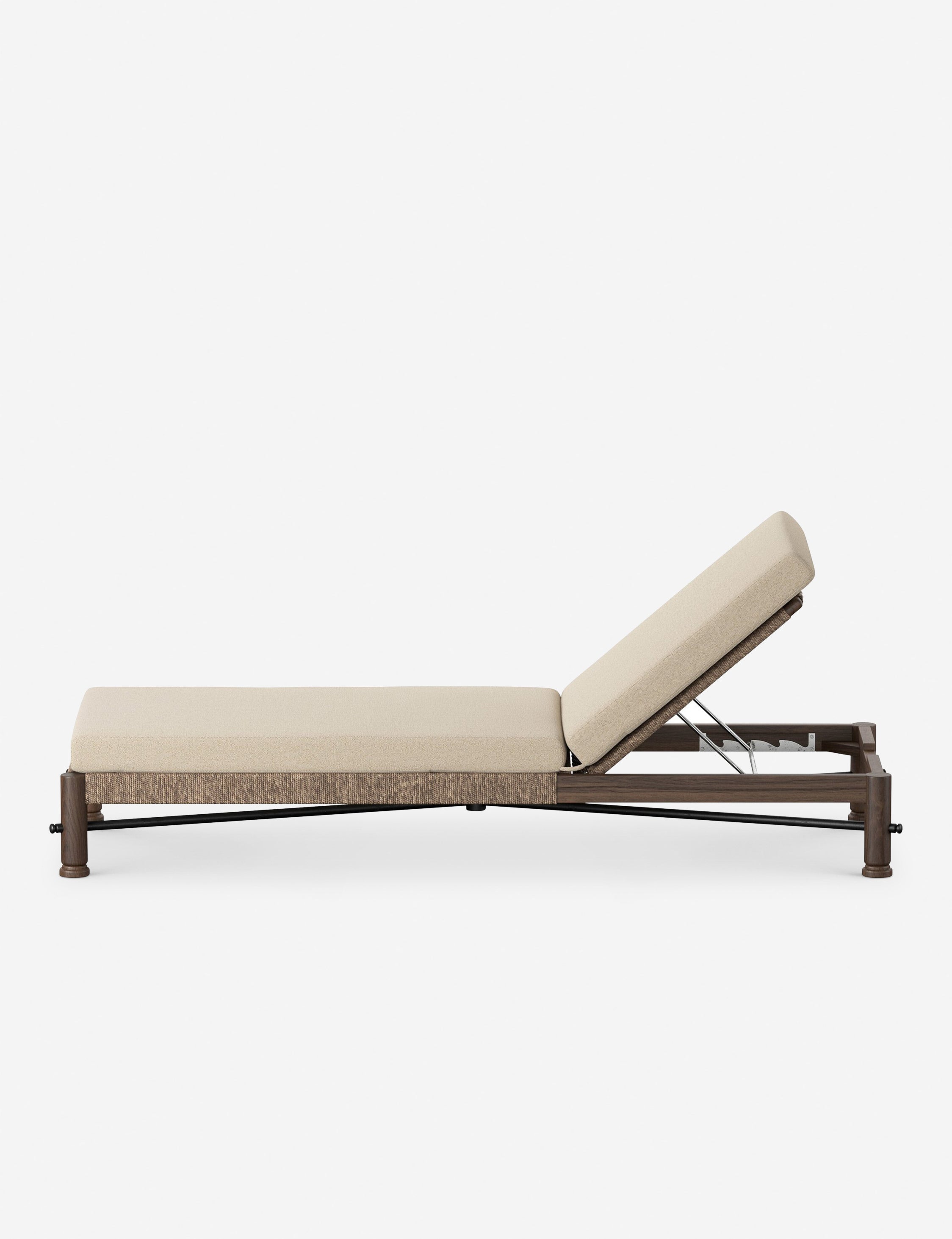 Finnegan Indoor/Outdoor Chaise Lounge Chair by Amber Lewis x Four Hands - Modern Patio, Poolside & Living Room Furniture for Relaxing