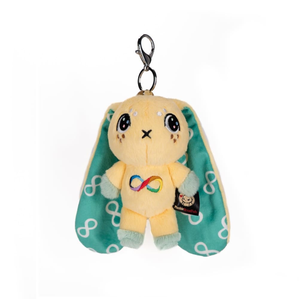 Autism Awareness Rabbit Plush Keychain - Soft & Cute Plushie Dreadfuls for Backpacks, Gifts & Sensory Support | Autism Support Accessory