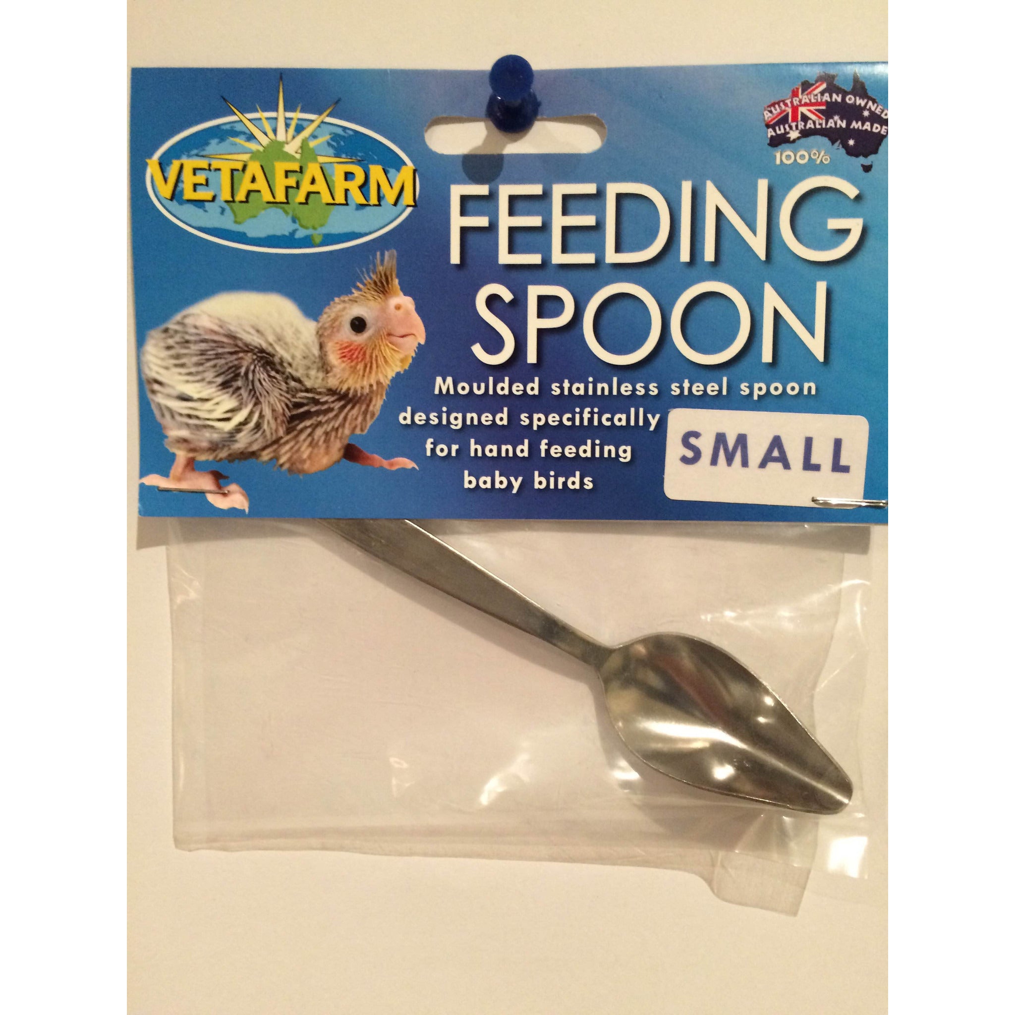 Vetafarm Small Feeding Spoon for Birds & Small Pets - Perfect for Hand Feeding Baby Birds, Chicks, and Exotic Pets