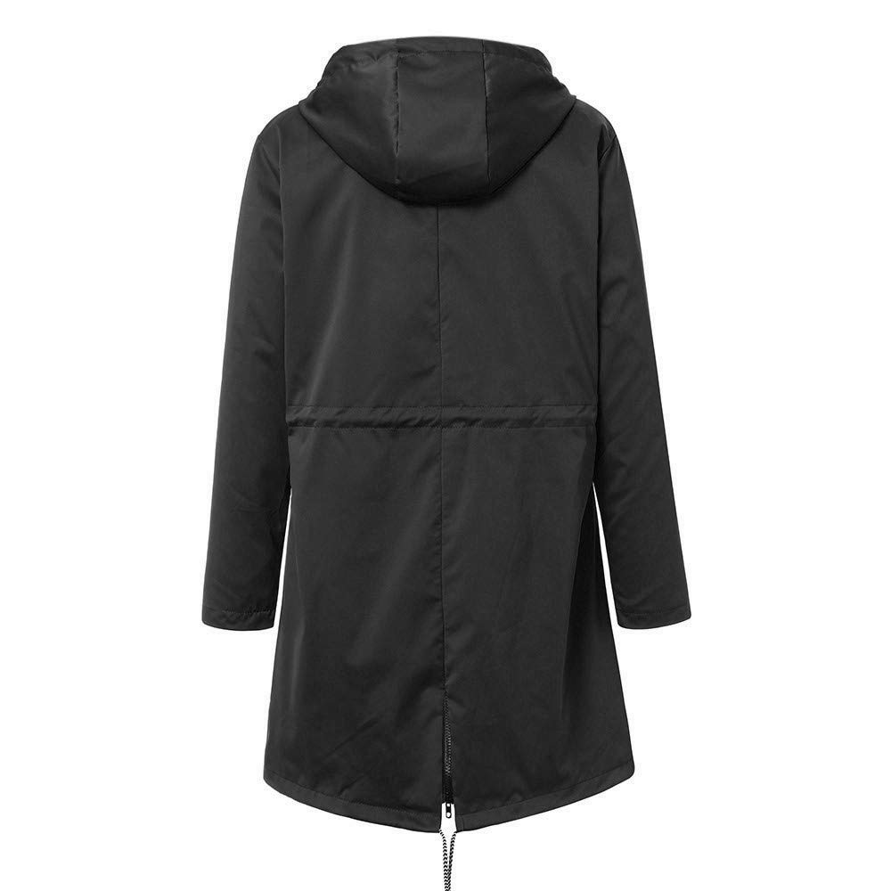 Waterproof Raincoat for Women - Plus Size Loose Fit Hooded Windproof Jacket - Outdoor Work & Fashion Wear for Rainy Days & Commuting