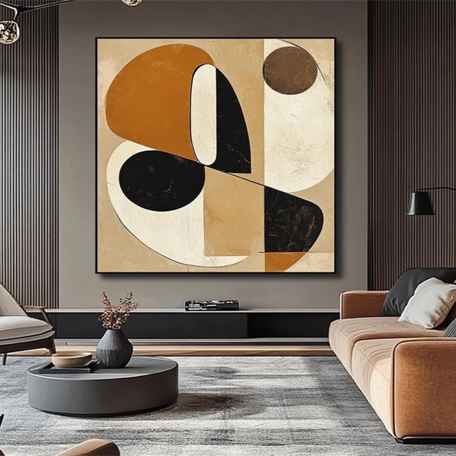 Abstract Painting #AB 283 - Modern Wall Art for Living Room, Bedroom & Office Decor | Large Canvas Artwork for Home & Office