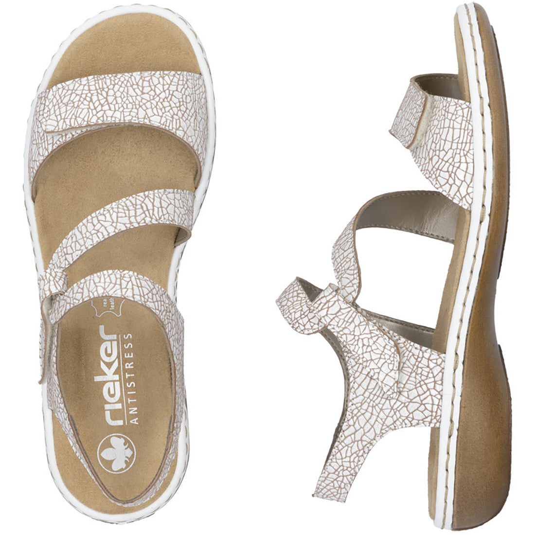 Rieker Regina C7 White Women's Comfort Shoes - Stylish & Lightweight for Work, Walking & Everyday Wear