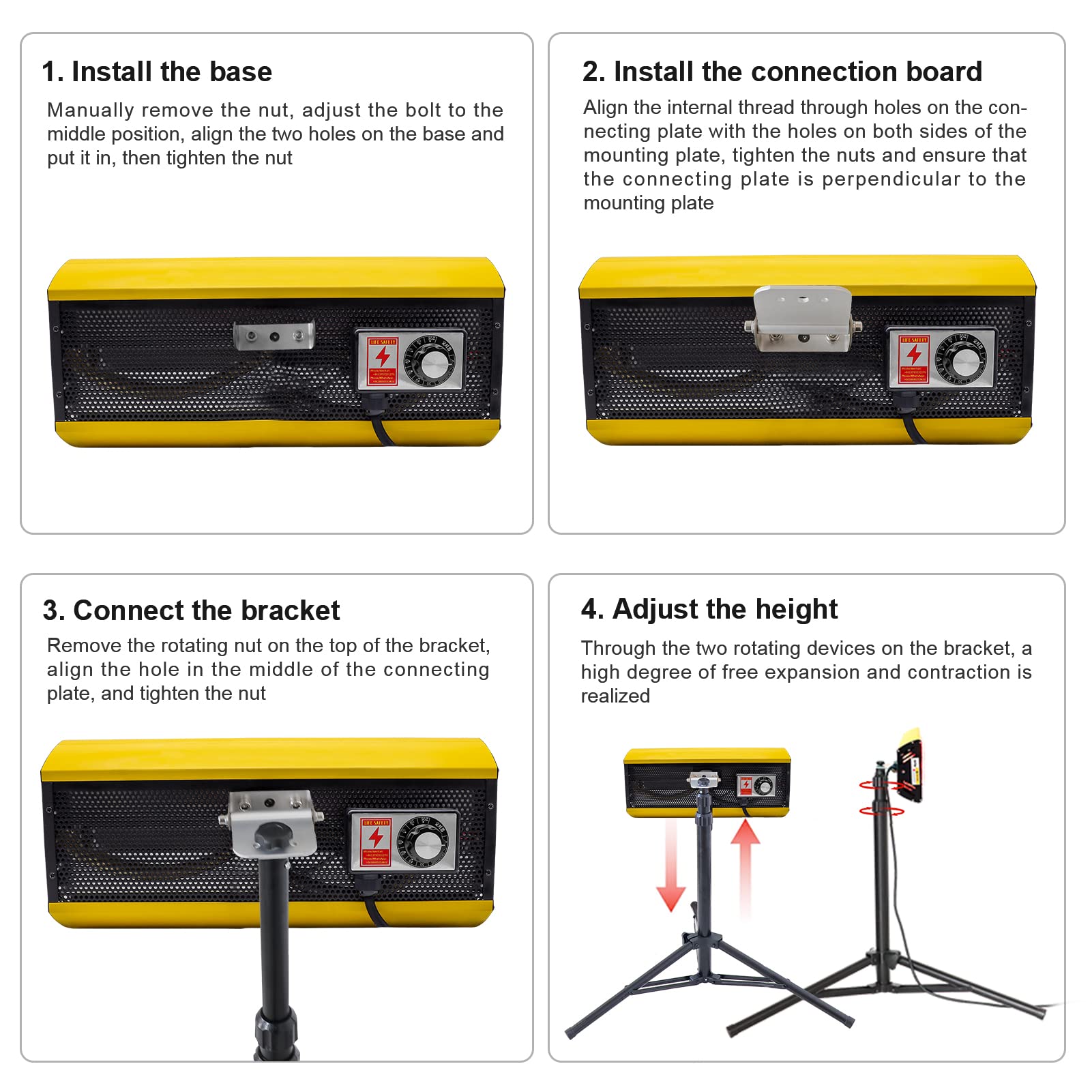 DATOBOSS 2000W Shortwave Infrared Paint Curing Lamp - Professional Auto Body Paint Dryer with Adjustable Bracket & Timer - Perfect for Automotive, Industrial, and DIY Paint Drying Projects