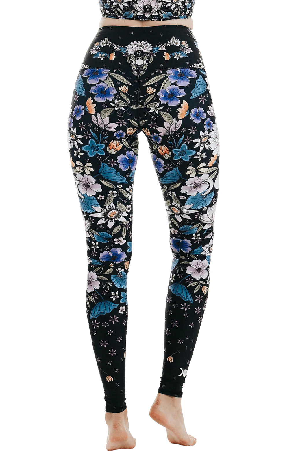 Divine Feminine Printed High Waist Yoga Pants for Women - Stretchy Workout Leggings for Yoga, Gym & Lounge Wear