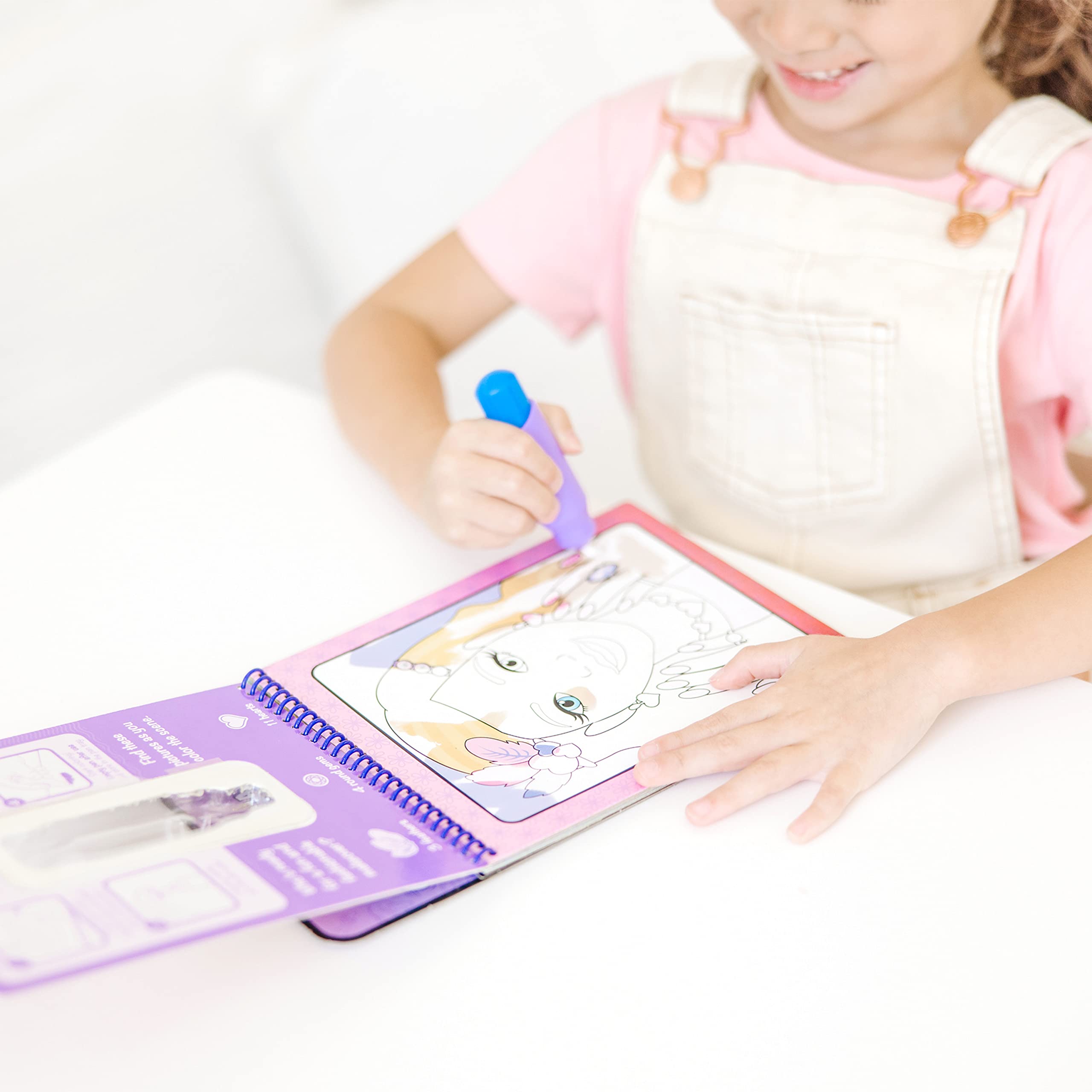 Melissa & Doug On the Go Water Wow! Reusable Water-Reveal Activity Pads 3-Pack - Makeup, Fairy Tales & Animals | Travel Toys, Party Favors & Stocking Stuffers | Mess-Free Coloring Books for Kids Ages 3+ | Perfect for Road Trips, Airplane Travel & Quiet Time Activities