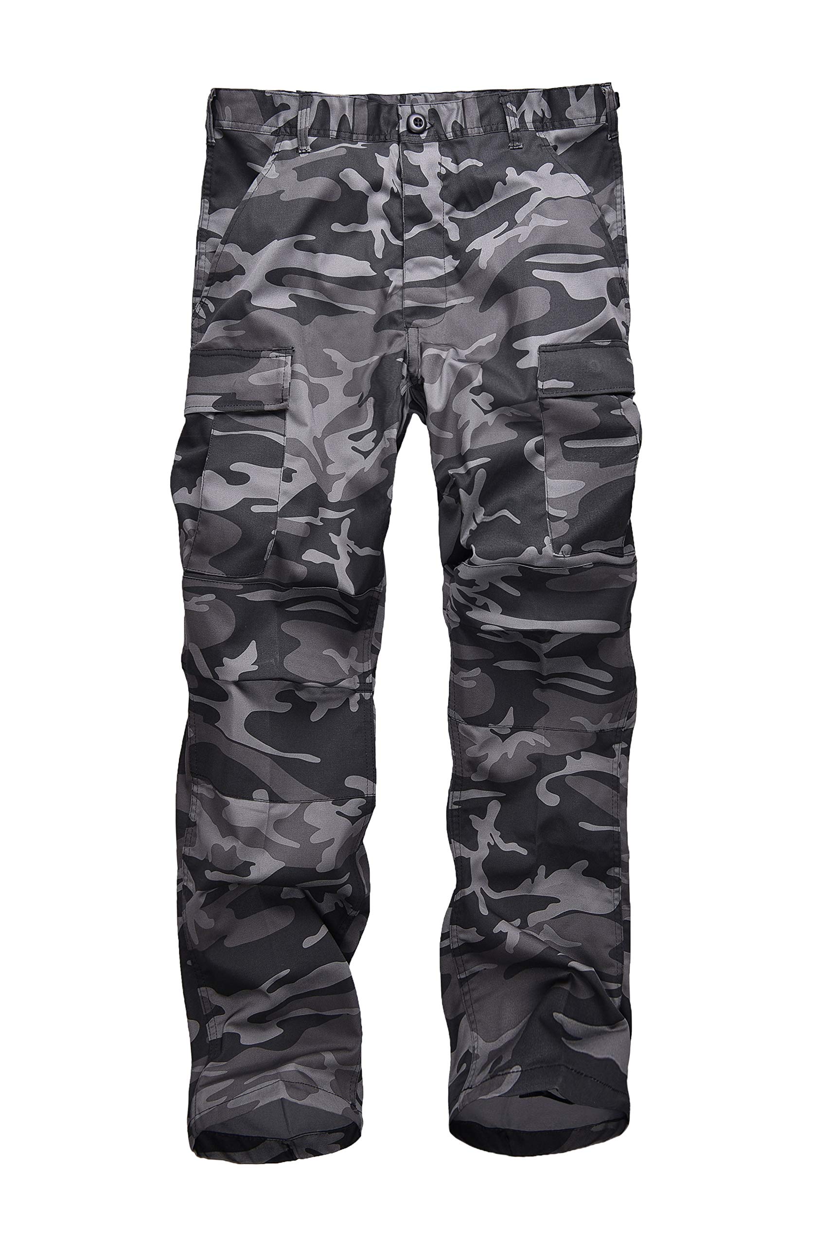 Men's Camouflage Cargo Pants - Tactical Military BDU Pants for Outdoor Hiking, Hunting & Casual Wear | Durable & Comfortable Army Style Pants for Men