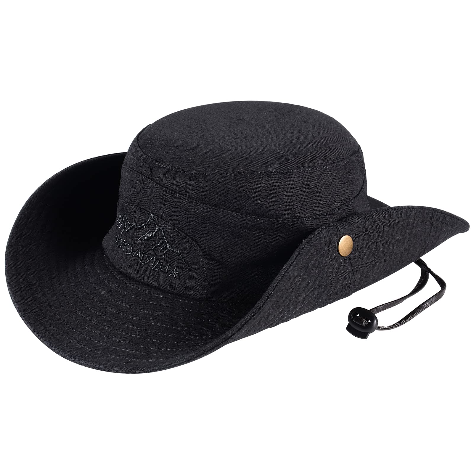 UPF 50+ Sun Hat for Men & Women - Wide Brim Bucket Fishing Hat with Neck Flap, Safari Boonie Hat for Outdoor Activities, Beach, Hiking & Travel