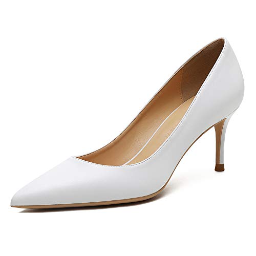 6.5cm-leather White