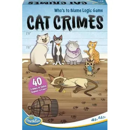 Cat Crimes Logic Puzzle Game for Kids & Adults - Fun Brain Teaser Challenge for Family Game Night | Perfect for Parties, Travel & Classroom Activities