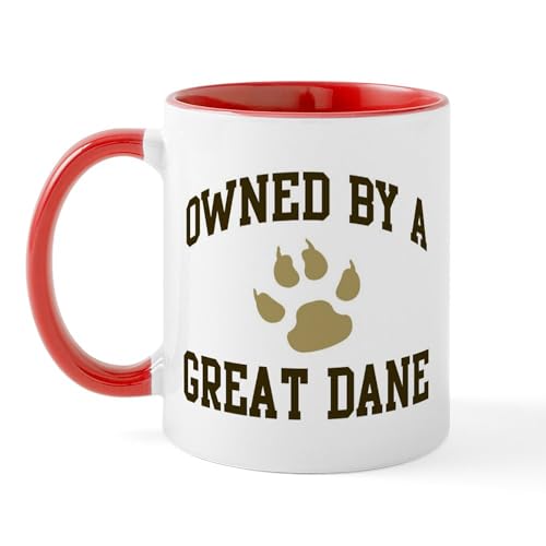 White/Red Inside - Great Dane: Owned Mug