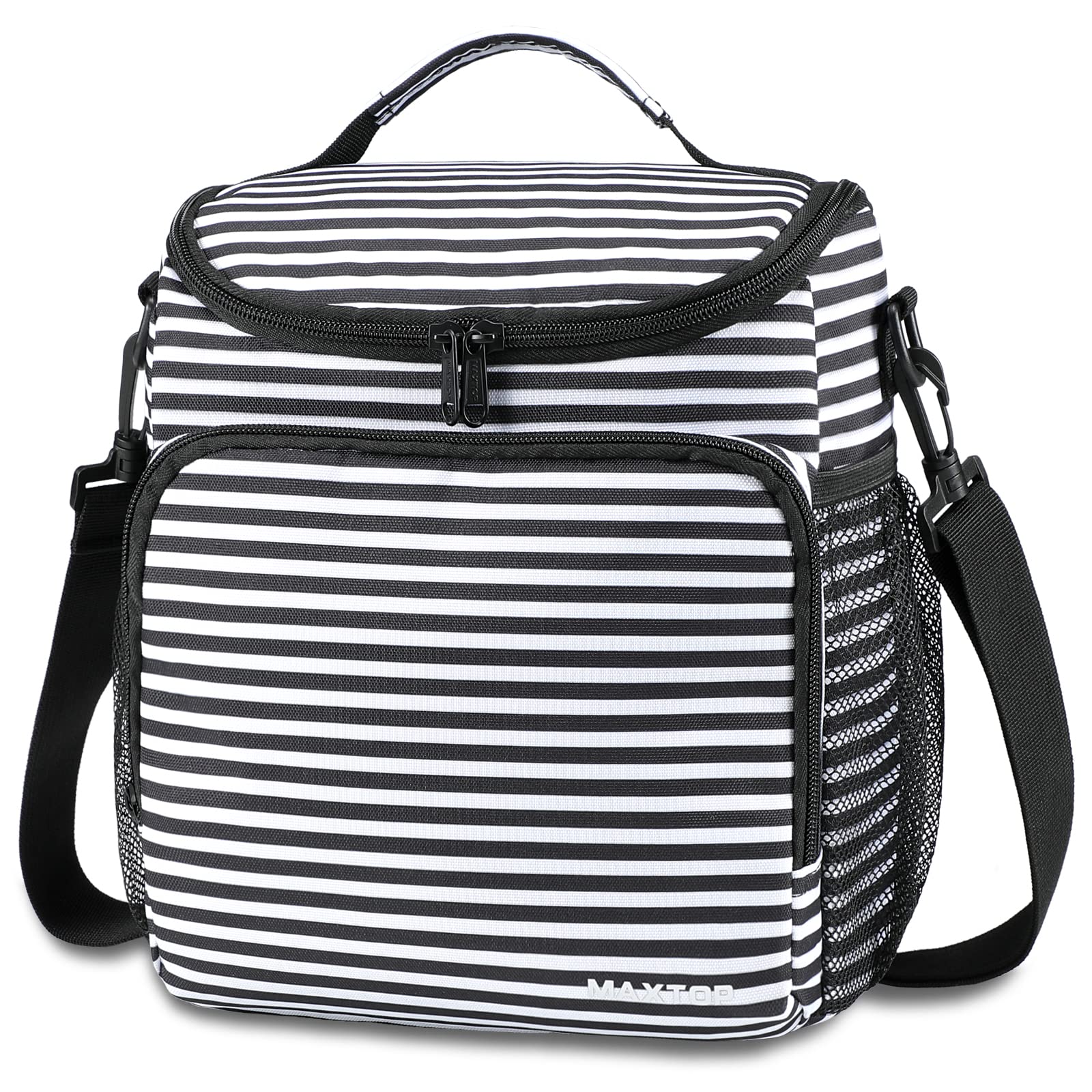 MAXTOP Insulated Lunch Box for Men & Women - Reusable Thermal Lunch Cooler Bag with Adjustable Strap, Medium Leakproof Lunch Tote for Office, Work, Hiking, Outdoor, Picnic, Beach & Travel - Perfect for Meal Prep, Commuting & Daily Use