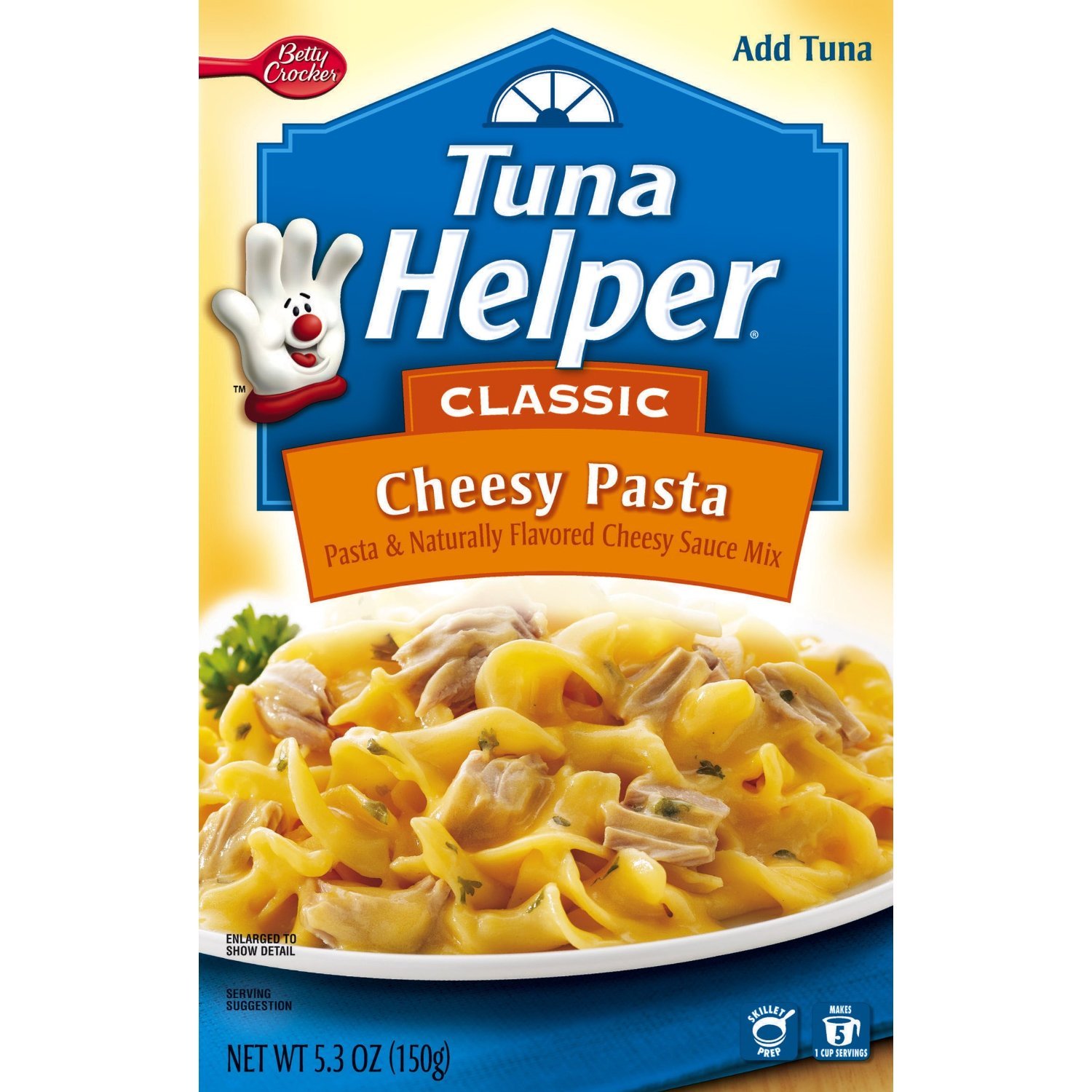Betty Crocker Tuna Helper Classic Cheesy Pasta - 5.3oz Box | Easy Dinner Meal Kit for Quick Family Meals & Busy Weeknights
