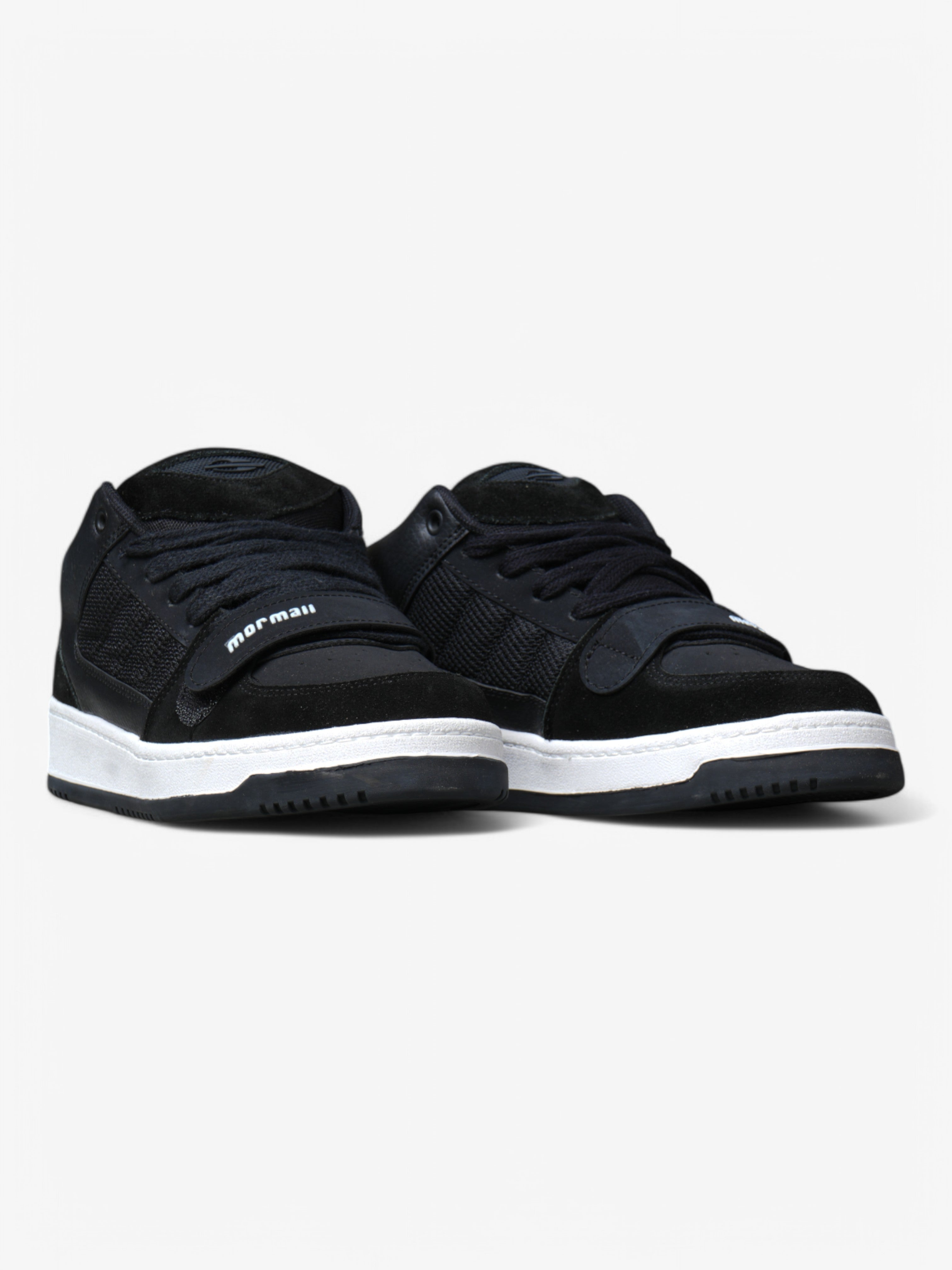 Mormaii Quiver Black & White Running Shoes - Lightweight & Breathable for Men's Trail Running, Jogging, and Gym Workouts