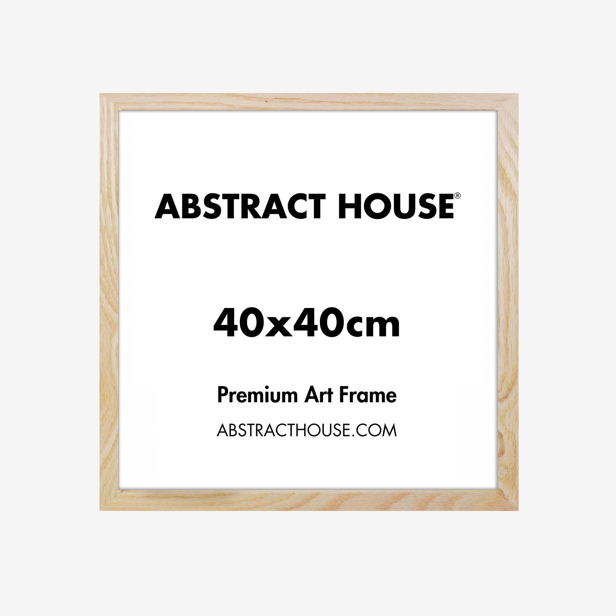 40x40cm Wooden Picture Frame - Solid Natural Wood for Wall Art, Photos & Posters - Perfect for Home Decor, Office & Gifts