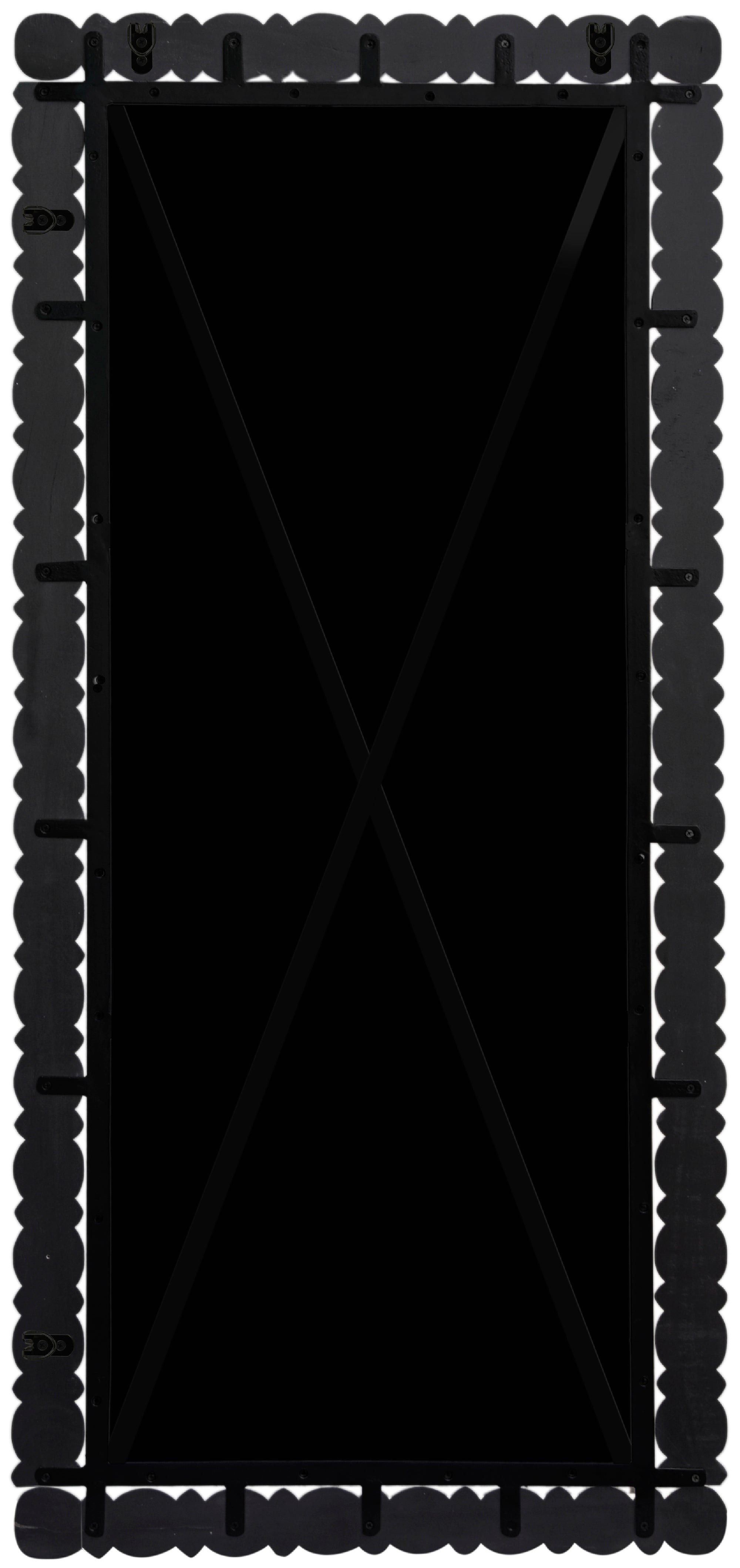 Aubrey Mirror 65M - Full Length Wall Mirror with Rustic Wood Frame, Perfect for Bedroom, Living Room, and Entryway Decor