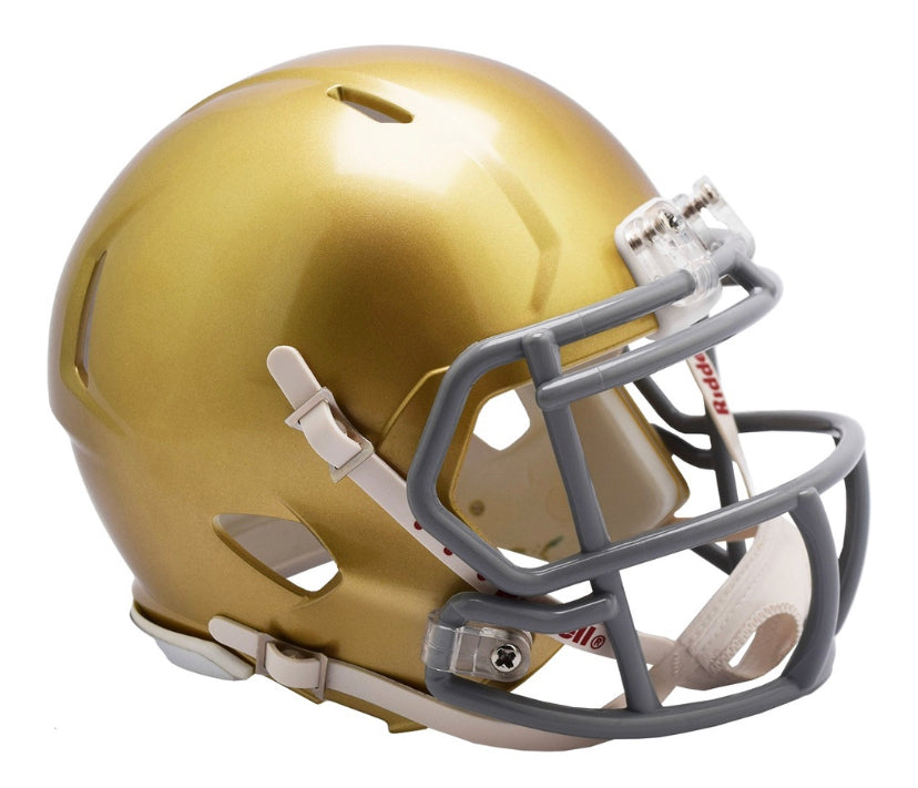 Notre Dame Riddell Speed Authentic Mini Football Helmet - Collectible Sports Memorabilia for Fans, Home & Office Decor, Gift for Football Enthusiasts