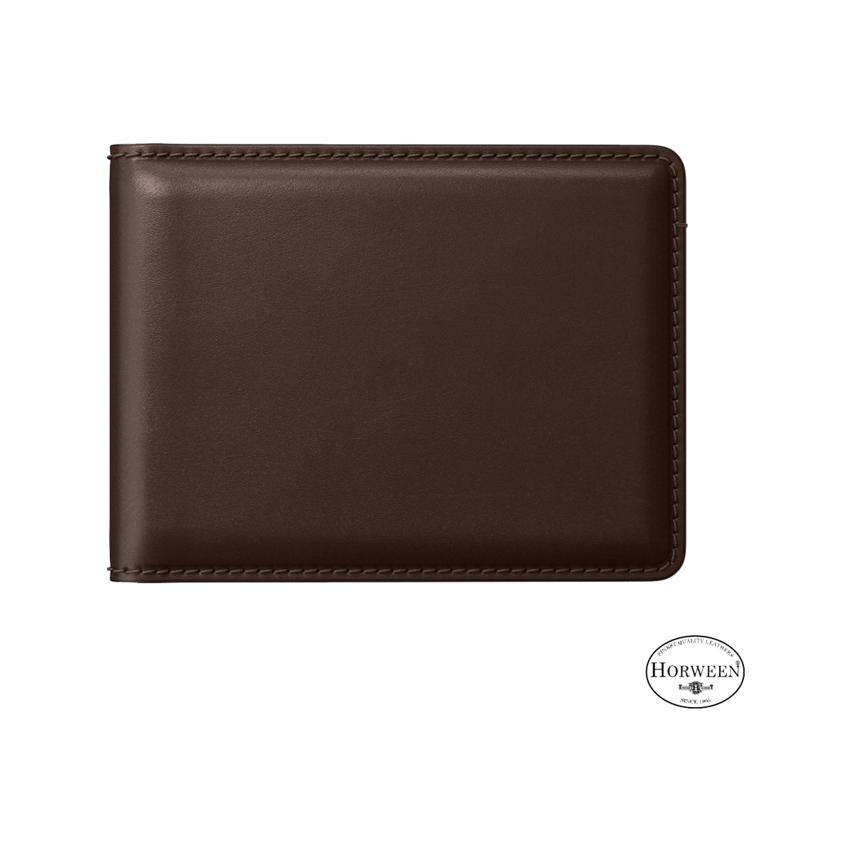 NOMAD Genuine Horween Leather Bifold Wallet for Men - Rustic Brown RFID Blocking Slim Minimalist Design - Perfect for Everyday Carry, Travel & Business