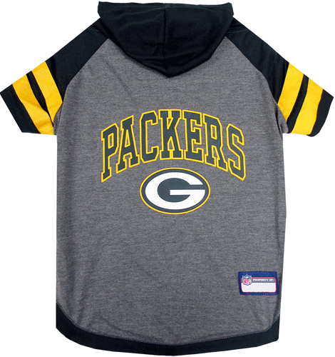 Pets First® Green Bay Packers Hoodie & T-Shirt for Dogs - NFL Fan Apparel, Pet Costume for Game Day & Outdoor Activities
