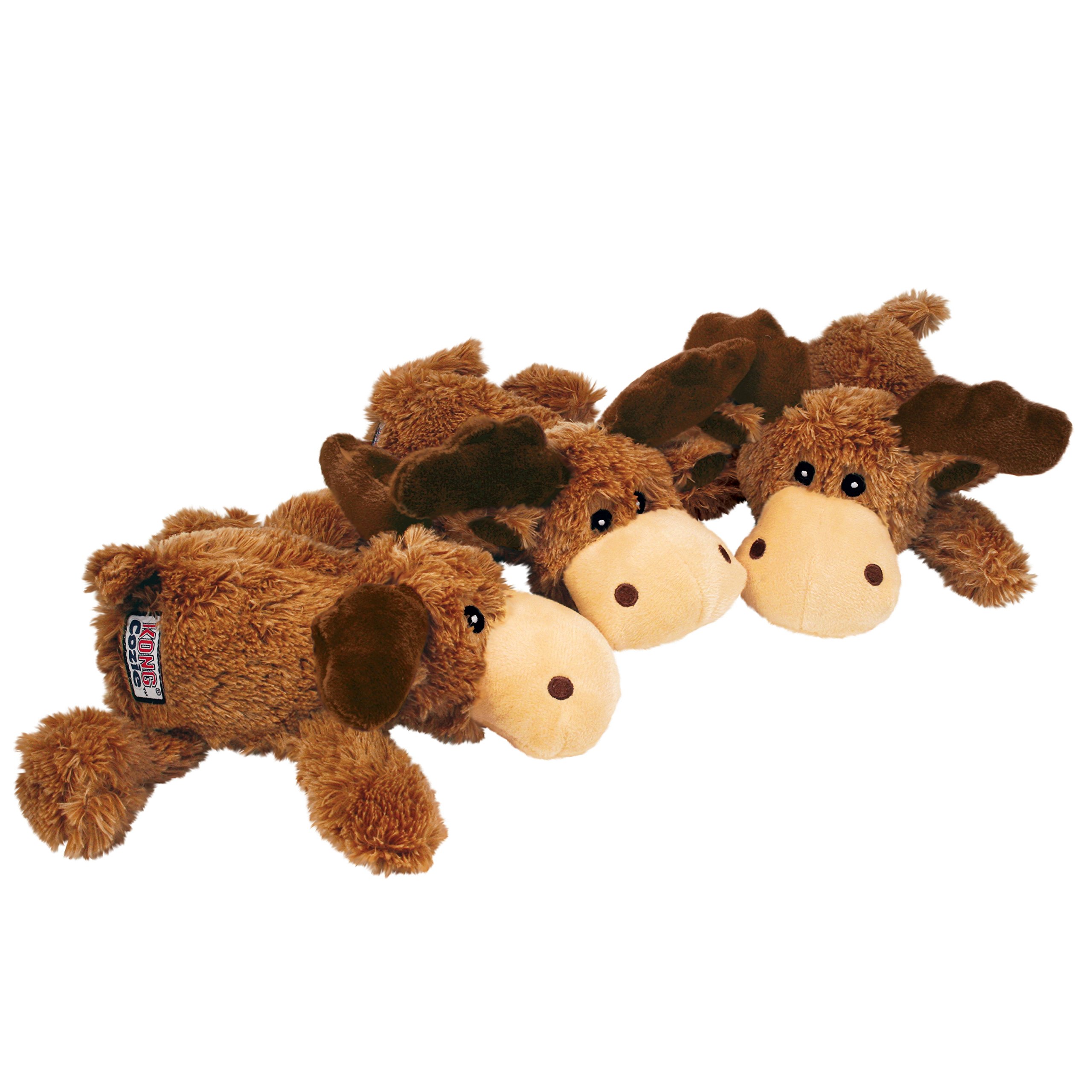Kong Marvin Moose Trio Cozies Dog Toy - Durable & Cuddly Plush Chew Toy for Small & Medium Dogs - Perfect for Playtime, Training & Comfort